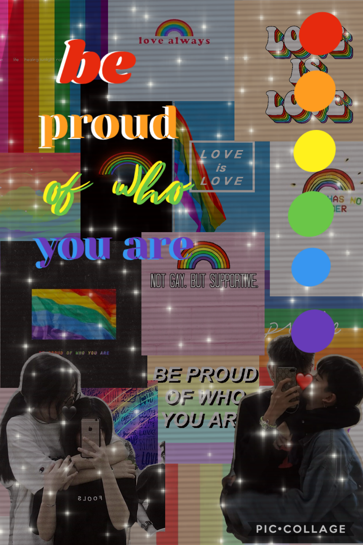 i posted a collage spreading awareness when i first came here on pc... i decided to make another one 🏳️‍🌈
