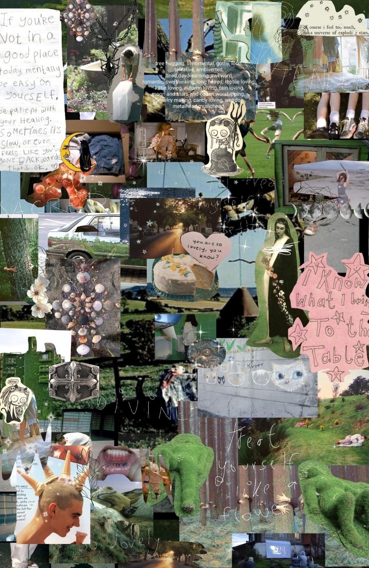 october 5th 2022 ♥ hi evrybody n happy autumn!!! sorry 4 not being as active, school is beating me up lately, hope ur all doing well !! this is a like more personal collage sorta surrounding being more kind w oneself. 