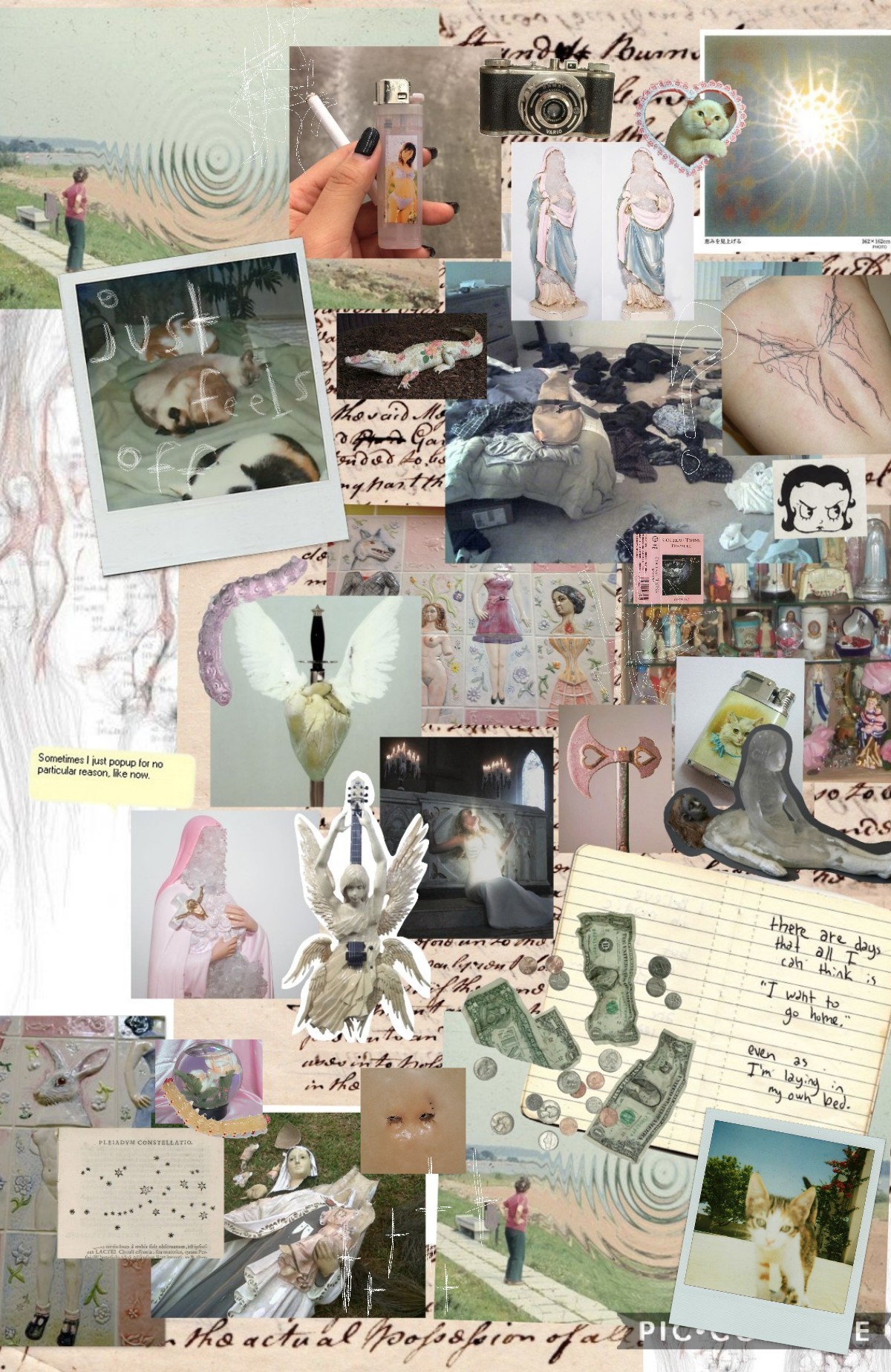  aug † 8 † 2022 • stuck in place ; hey everybody !! hope your all doing well <3 just got back from vacation and i have the flu </3 but at least I get 2 stay home and make collages !!