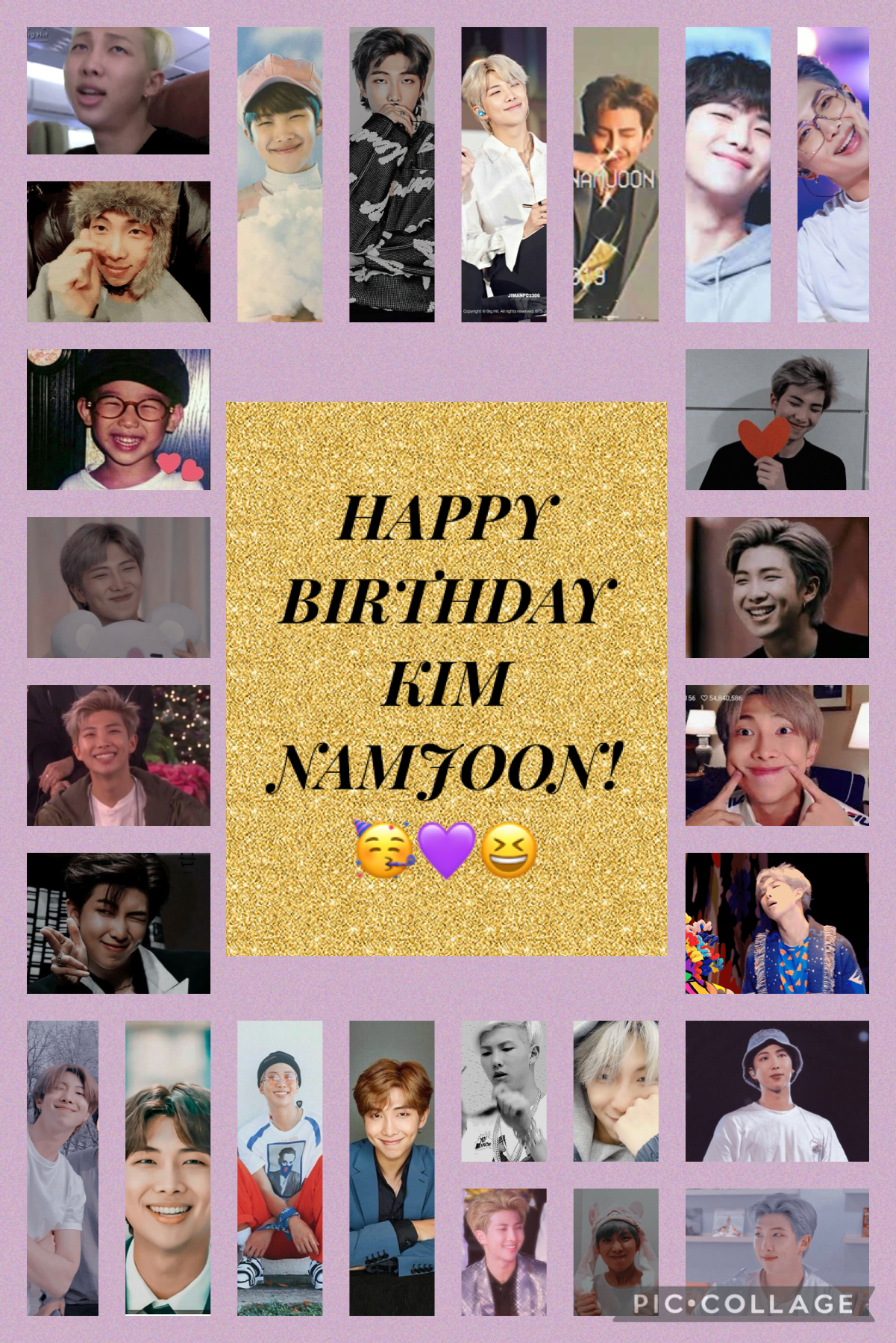 Happy birthday to our wonderful leader, Kim Namjoon!!! 💜Going on a strong 8 years with his amazing BTS family✊ 사랑해😘💜💜