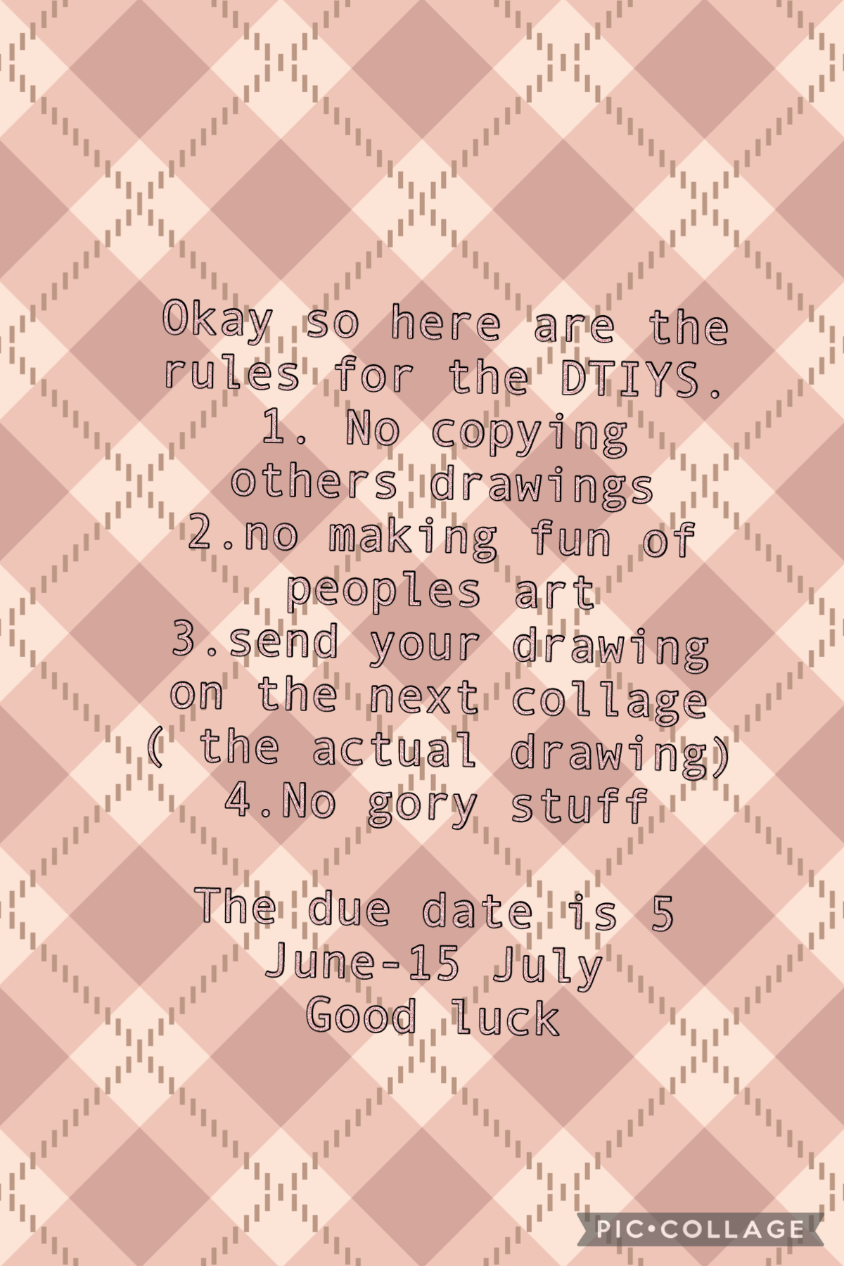 Rules and due date for DTIYS 
