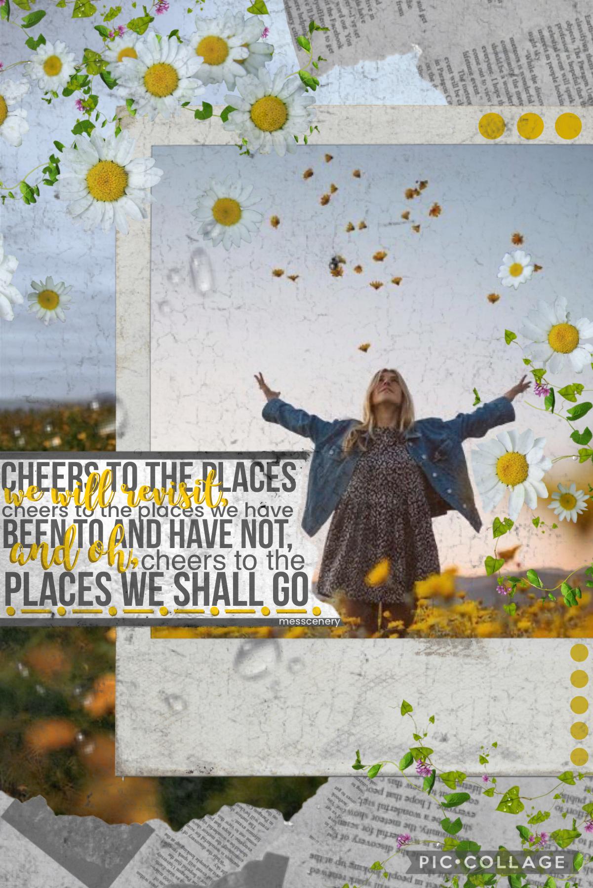 🌻11/5/22🌻
bg inspired by @Triplet-klf (1/4) ~ quote by me
originally for a contest but I modified the text because the original was just 🤨🤨
theme for the month: wanderlust
mid terms are finally over so looking forward to being active on here, stay safe <3