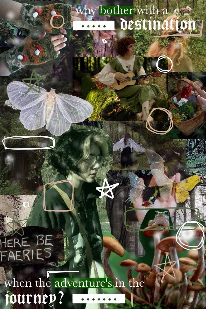 -7/13/22-
this collage might be a bit too cluttered, but then again, goblincore isn't much for minimalism lol. i need book recommendations, guys </3 save me from this reading slump of misery 