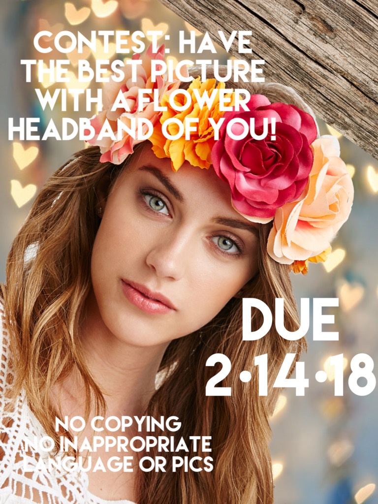 Flower headband challenge Due 2•14•18