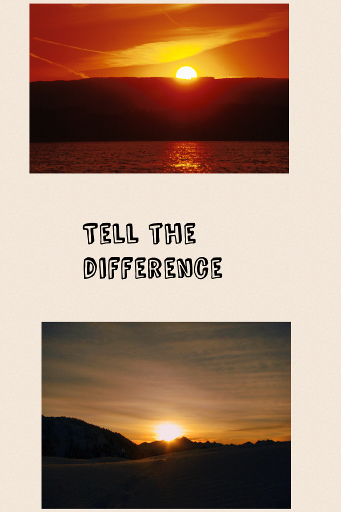 Tell the difference there are three differences