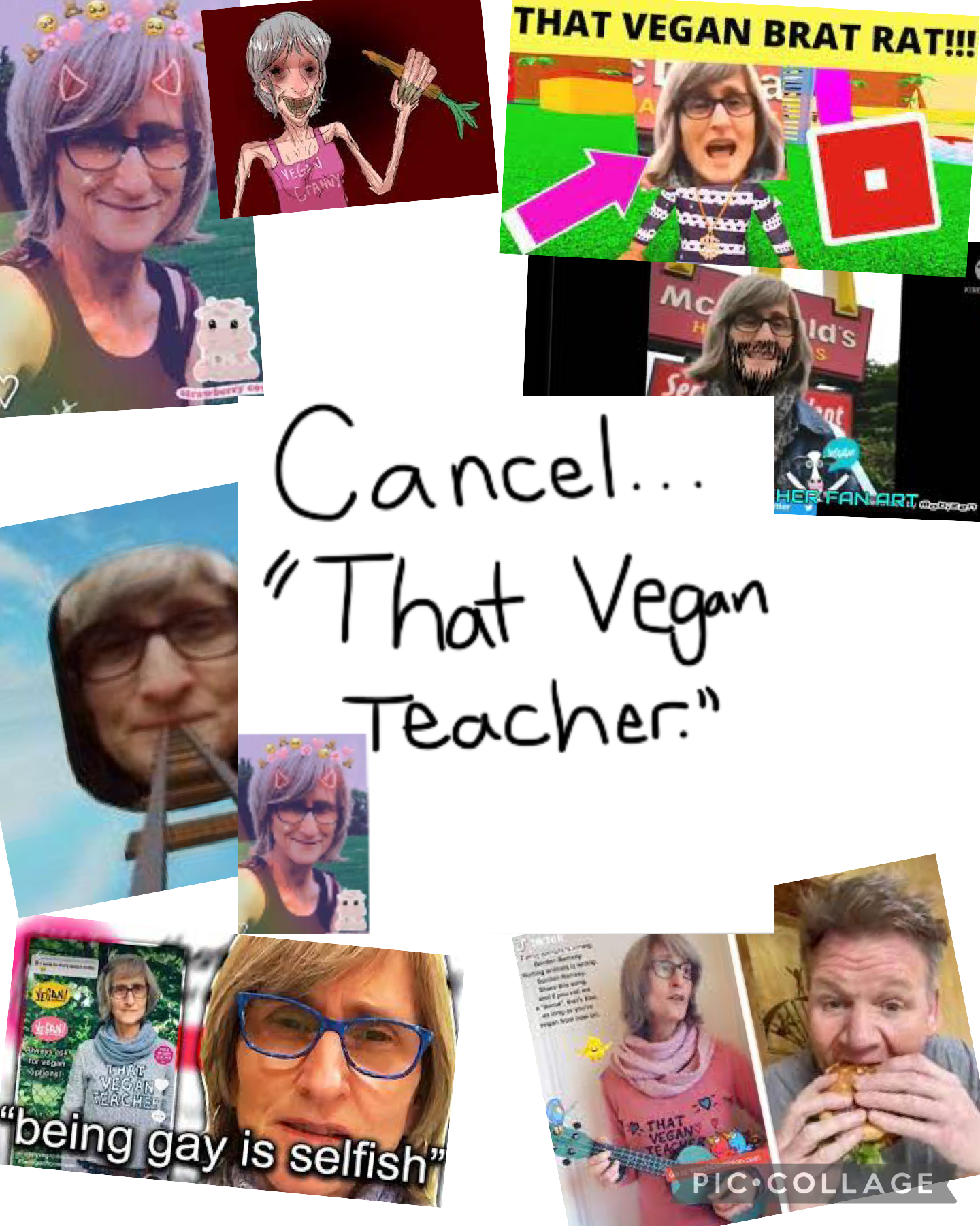 Cancel “ That vegan Teacher.”