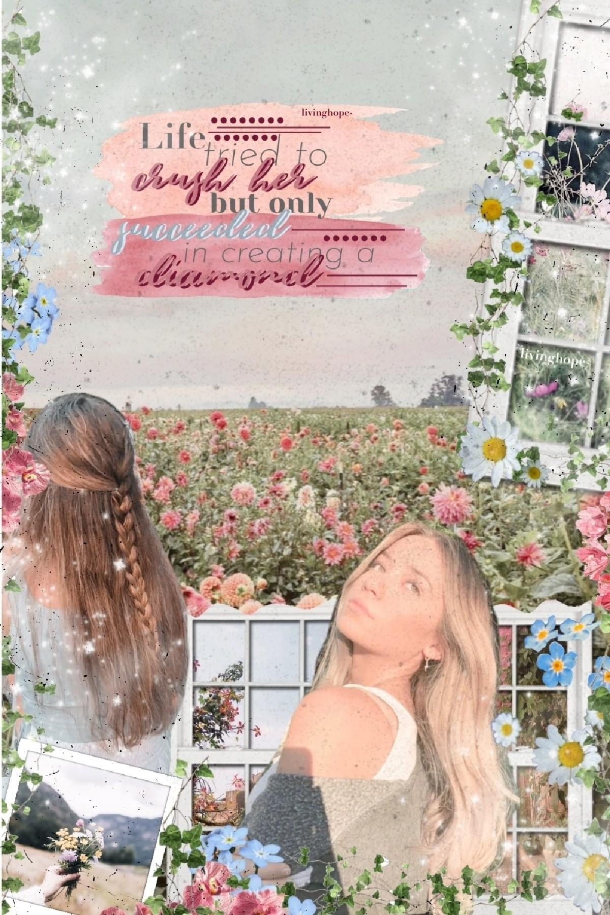 4•3•22 (tap!)
Happy April! PC fixed there glitch and I can see my collages again. here's another collage with my new theme! I'm going to start this thing where everytime I post a collage I'll post a quote or a bible verse in the remixes! so I'm starting t