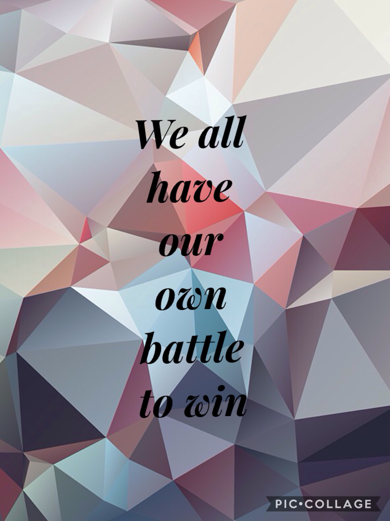 Quotes " We all have our own battle to win "