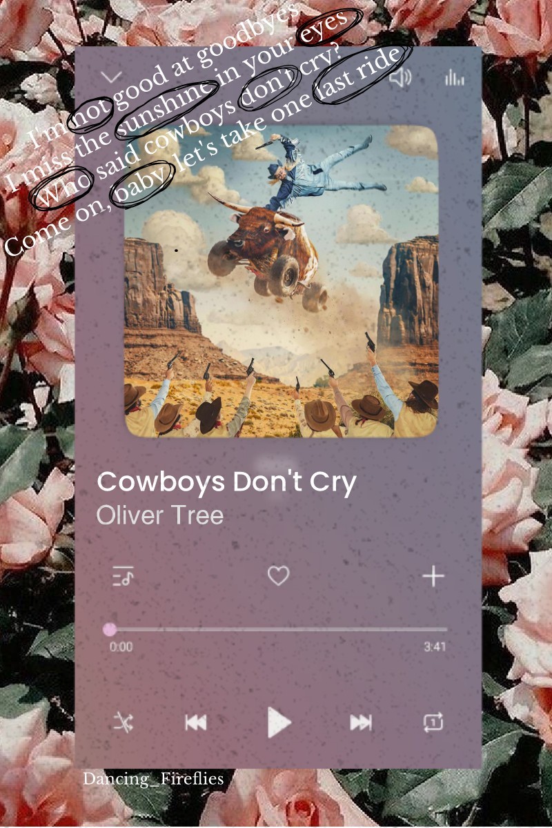 🐄TAP🐄
I love this song so much! you should go listen to it right away! tell me if you do! I'm gonna start doing music collages if you have any songs that you think I should do just remix the names. (4/20/22)