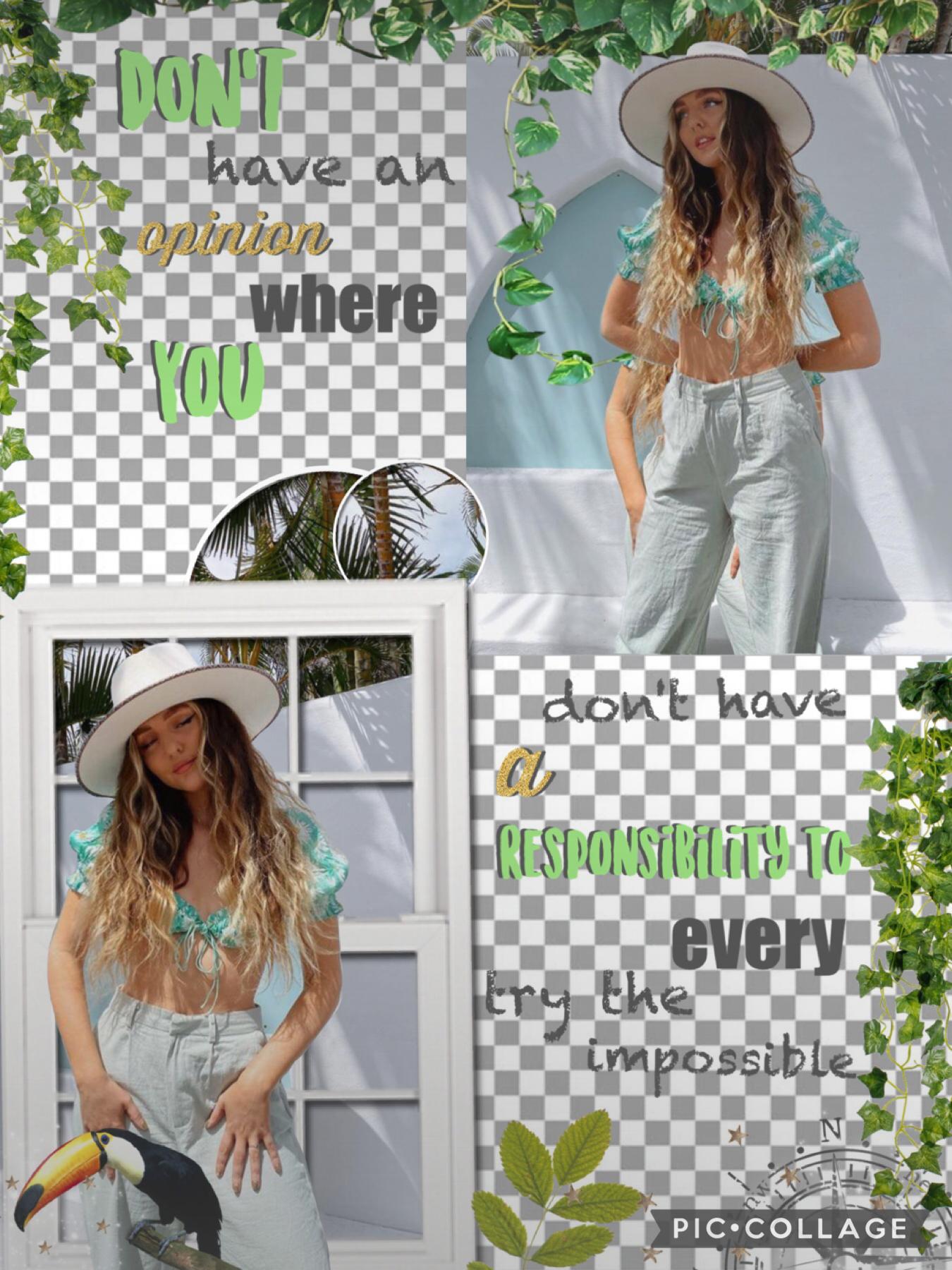 🌿Tap🌿
This is inspired by the stunning clear blue water, I'm going to be posting more of these kind of collage layouts within my next few posts! Shoutout to Sage- she is too sweet, all of you are too sweet!! I'm finally on Summer vacation! How exited are 