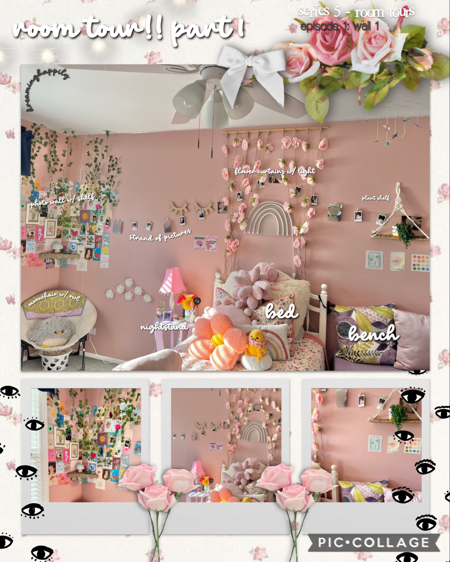 4.7.23•tap || s5e1: room tours/wall 1
ROOM TOUR 🩷✨🗣️🌸🩵 ignore it because it isn’t at its 100% best !! anyway sorry for being so inactive i’ve been working on myself or at least have been trying to :) qotd: how have you been? <3