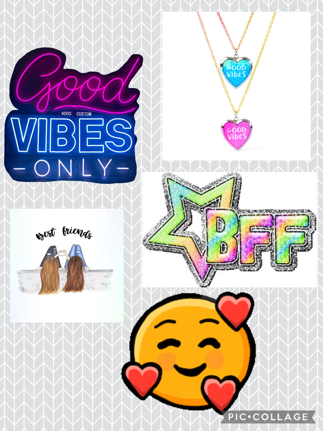 Good vibes with besties xx 
Comment what collage I should do next xx