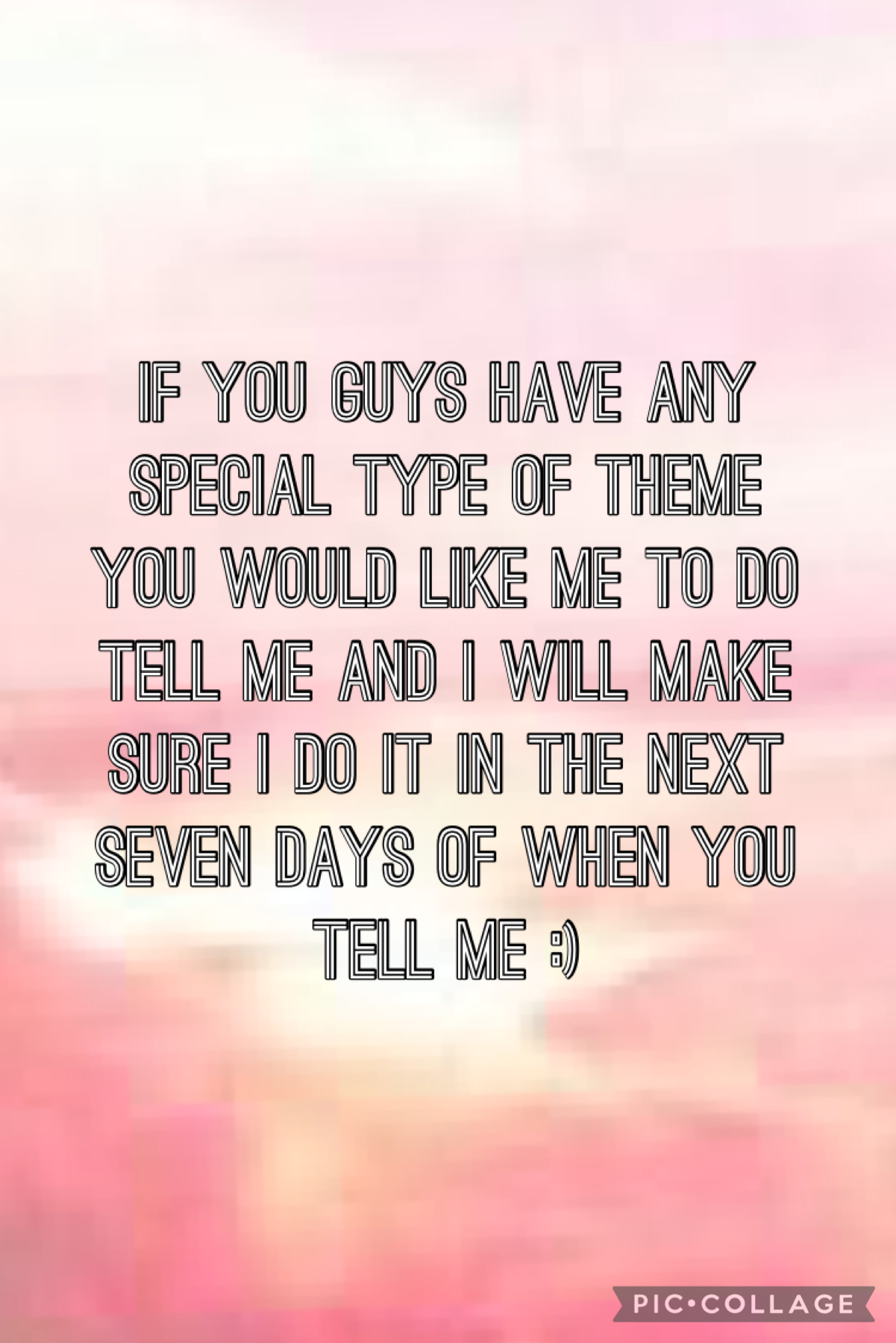 Tell me and you will receive :)