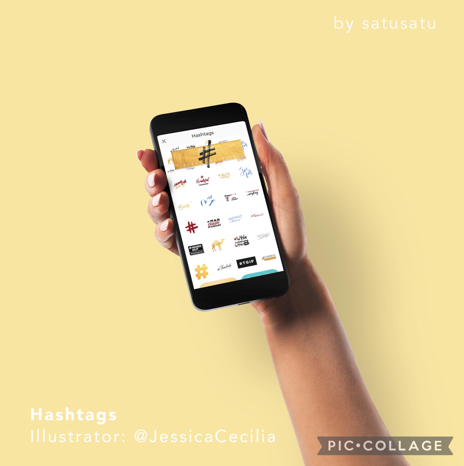 Popular Hashtags Stickerpack is available for downloads on PicCollage app!

#OriginalStickerpack #piccollage #challenge #hashtags #satusatu #onebyone
