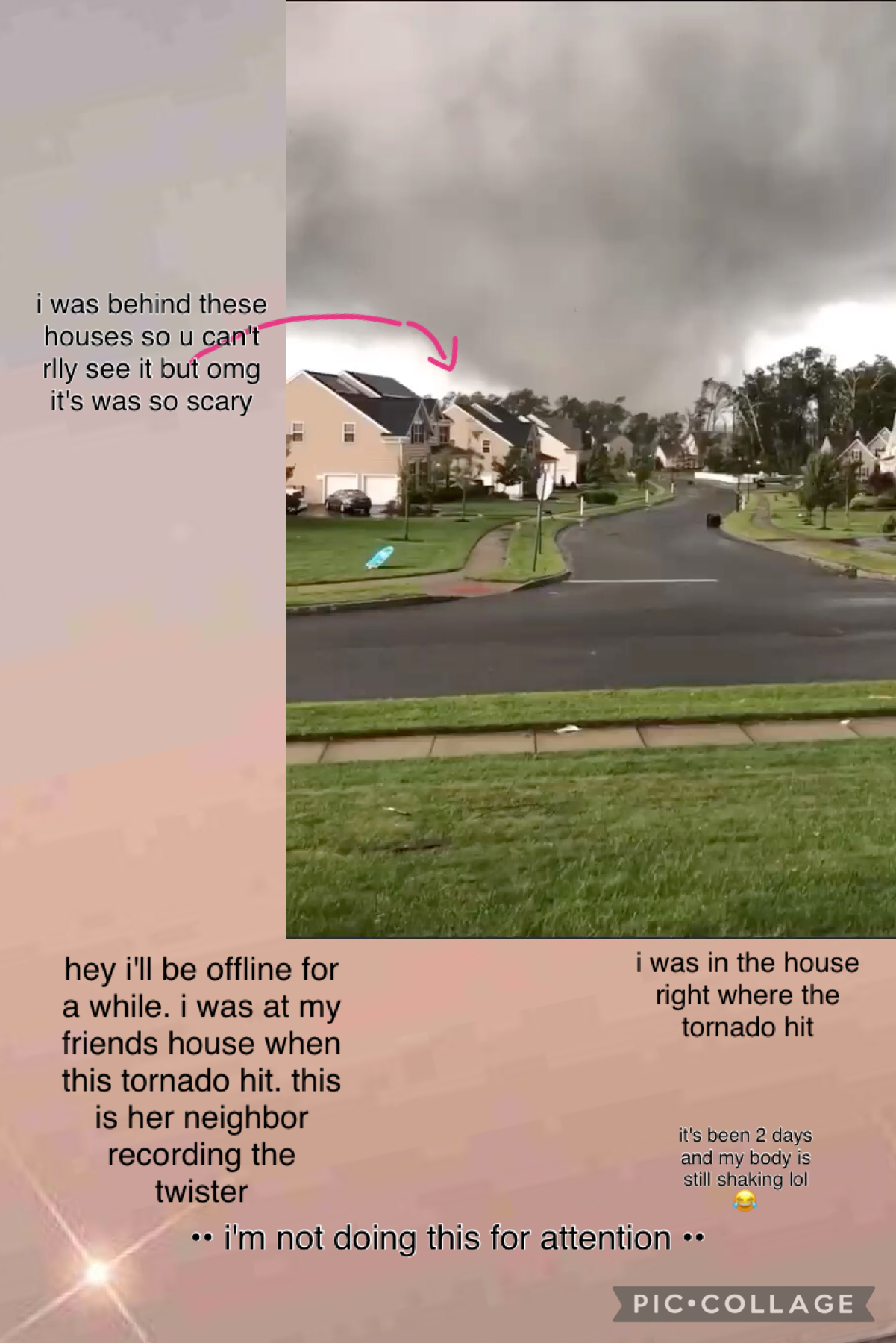 u can't see the video ig but yeah
• it was so scary, over 1 thousand houses were destroyed and there are a bunch of ppl living in our churches and schools 