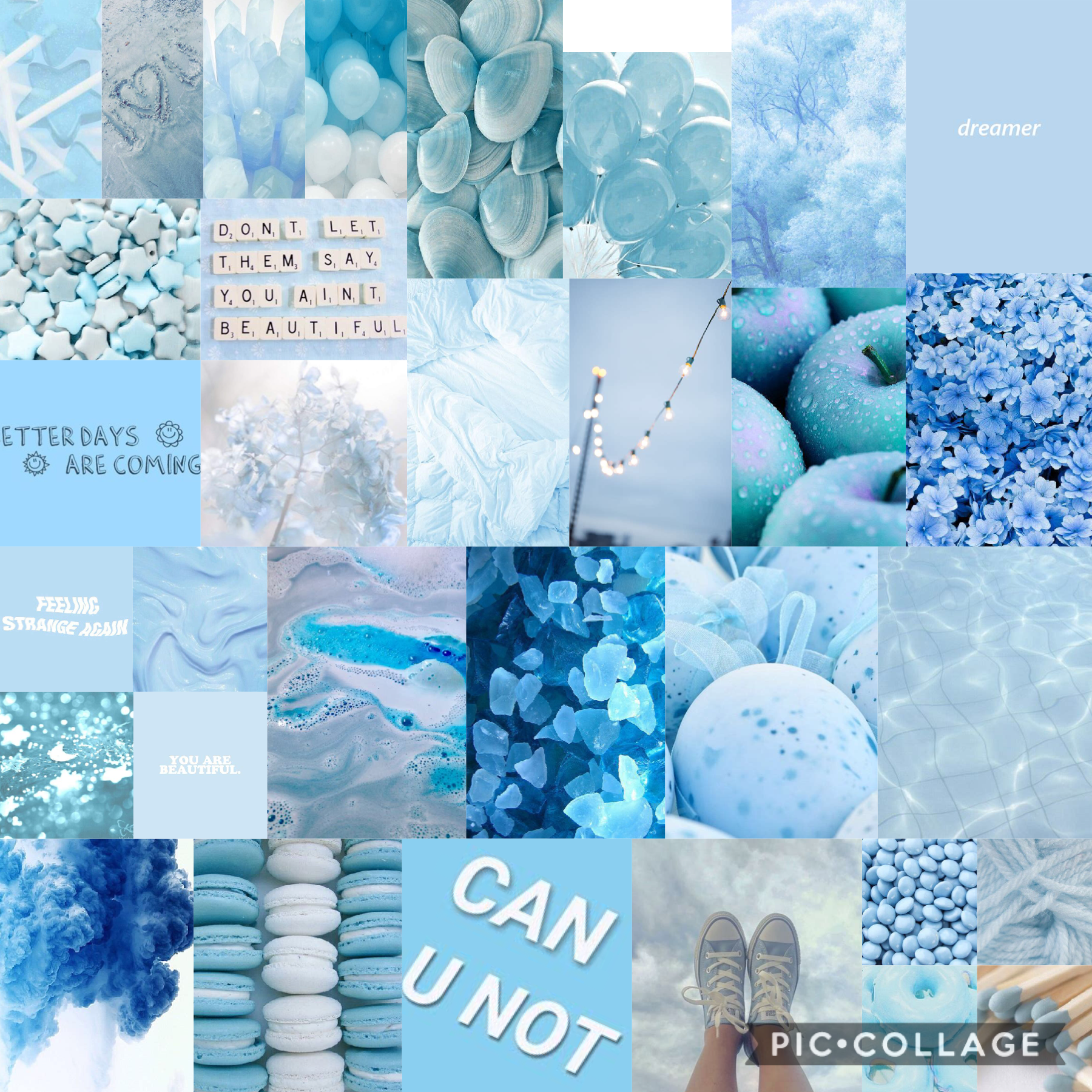 Blue aesthetic collage💙
