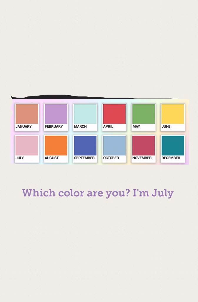 Which color are you? 