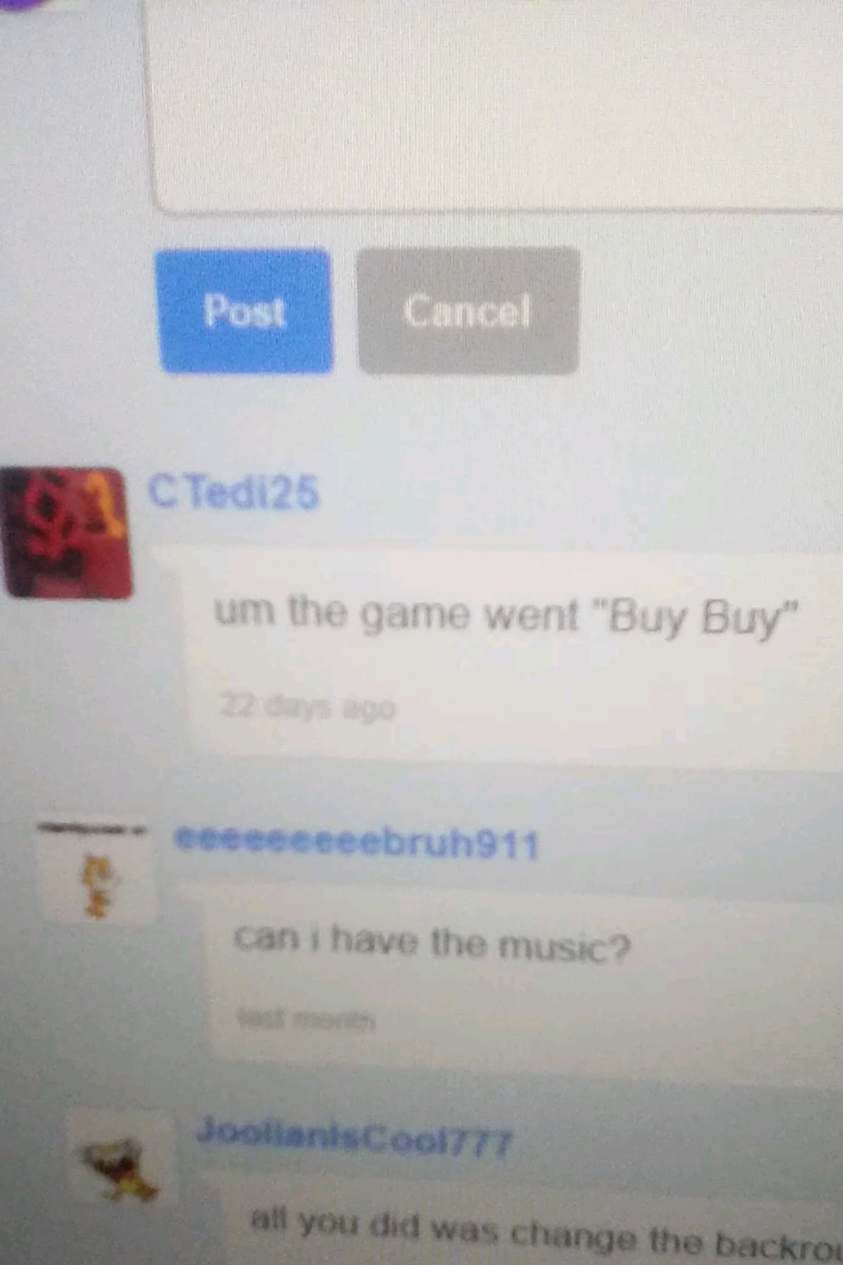 Funny comment i found on Scratch a few days ago
