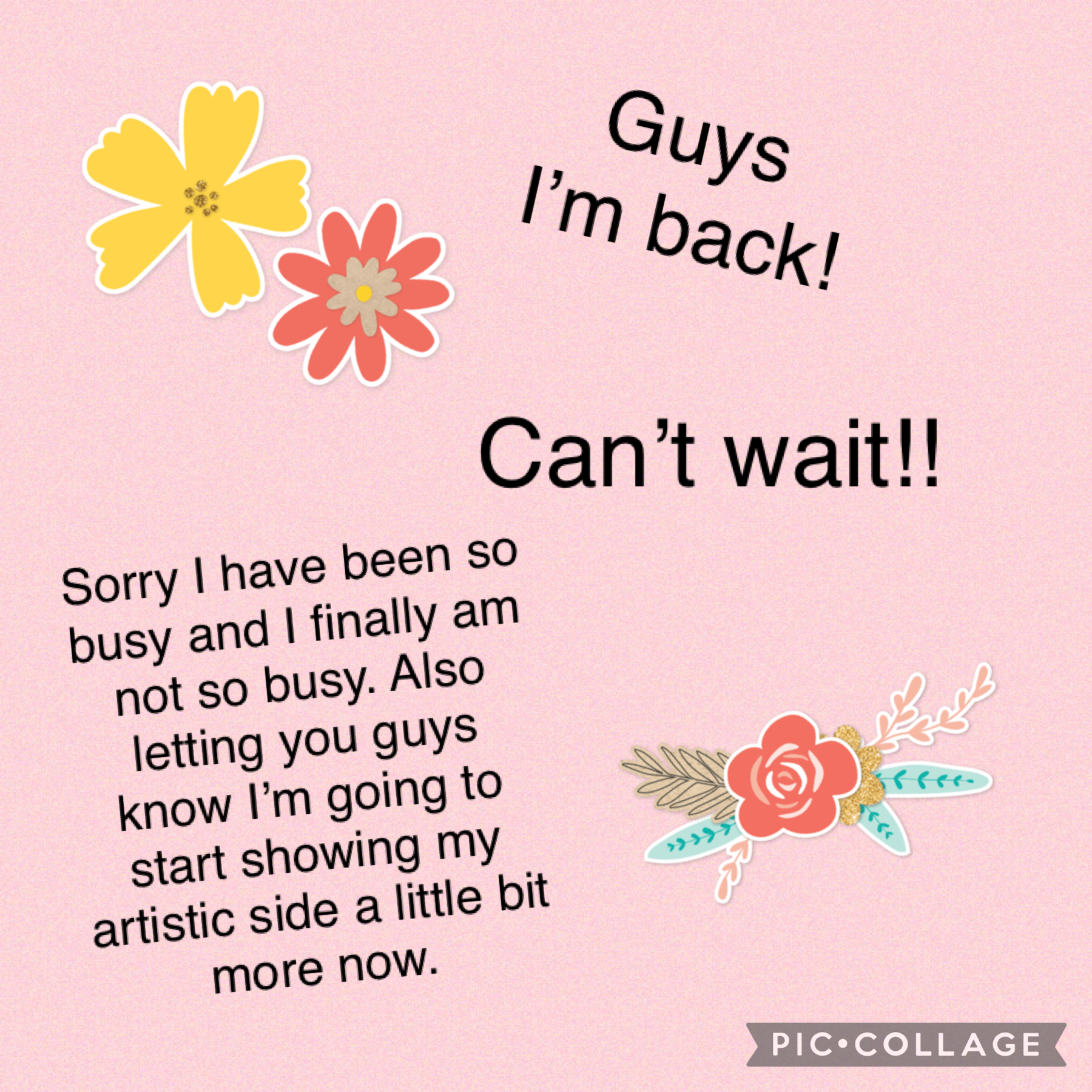 Yay I’m back!!!