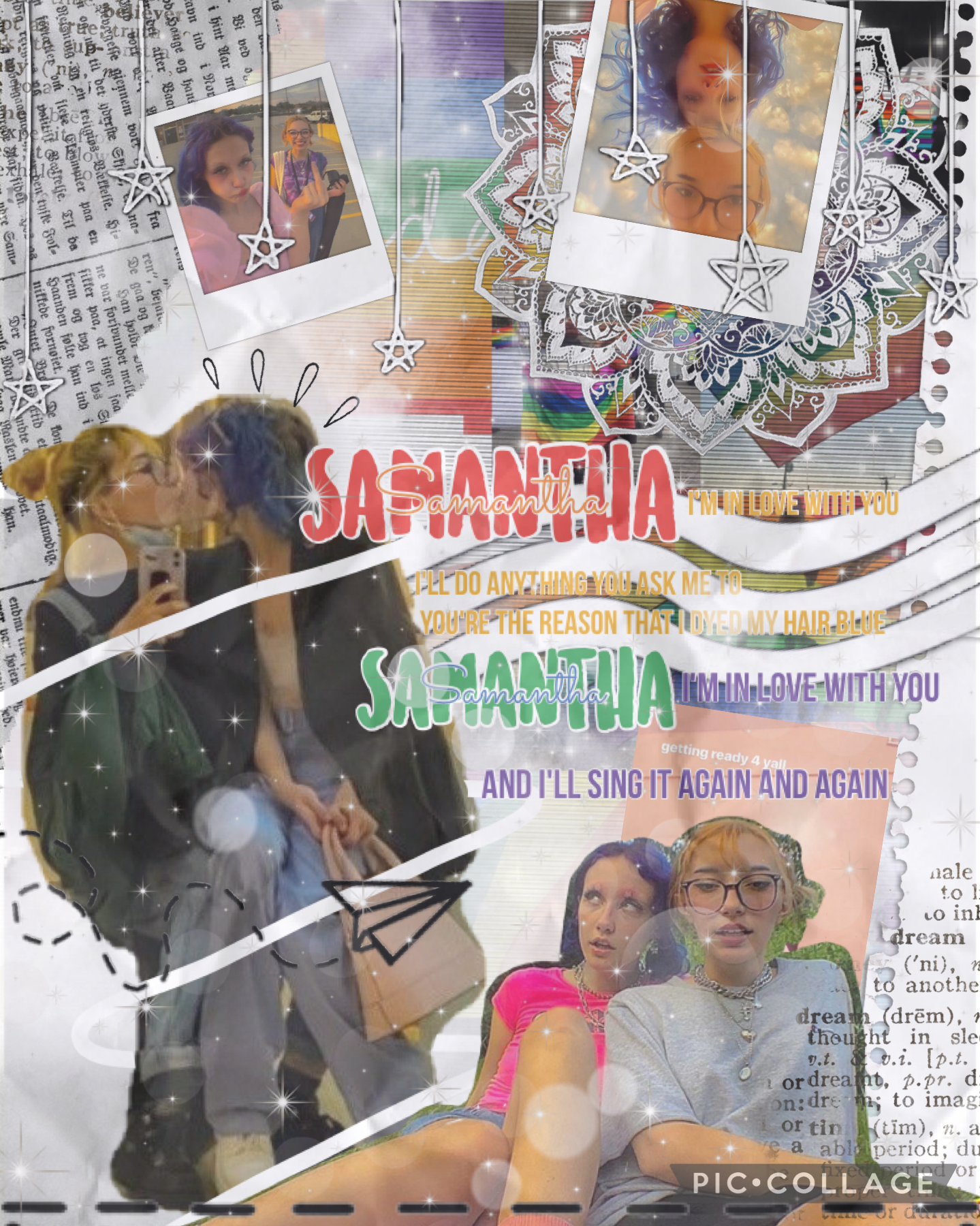 ❤️ TAP 🧡
💛 chloe moriondo and Samantha collage!! 💚
💙 yes, chloe and Samantha are girlfriends 💜
❤️ lyrics from chloes song ‘Samantha’!! 🧡
💛 this is for pride month 😁 💚
💙 ilysm!! Hope u guys have an amazing pride month!! Xx💜