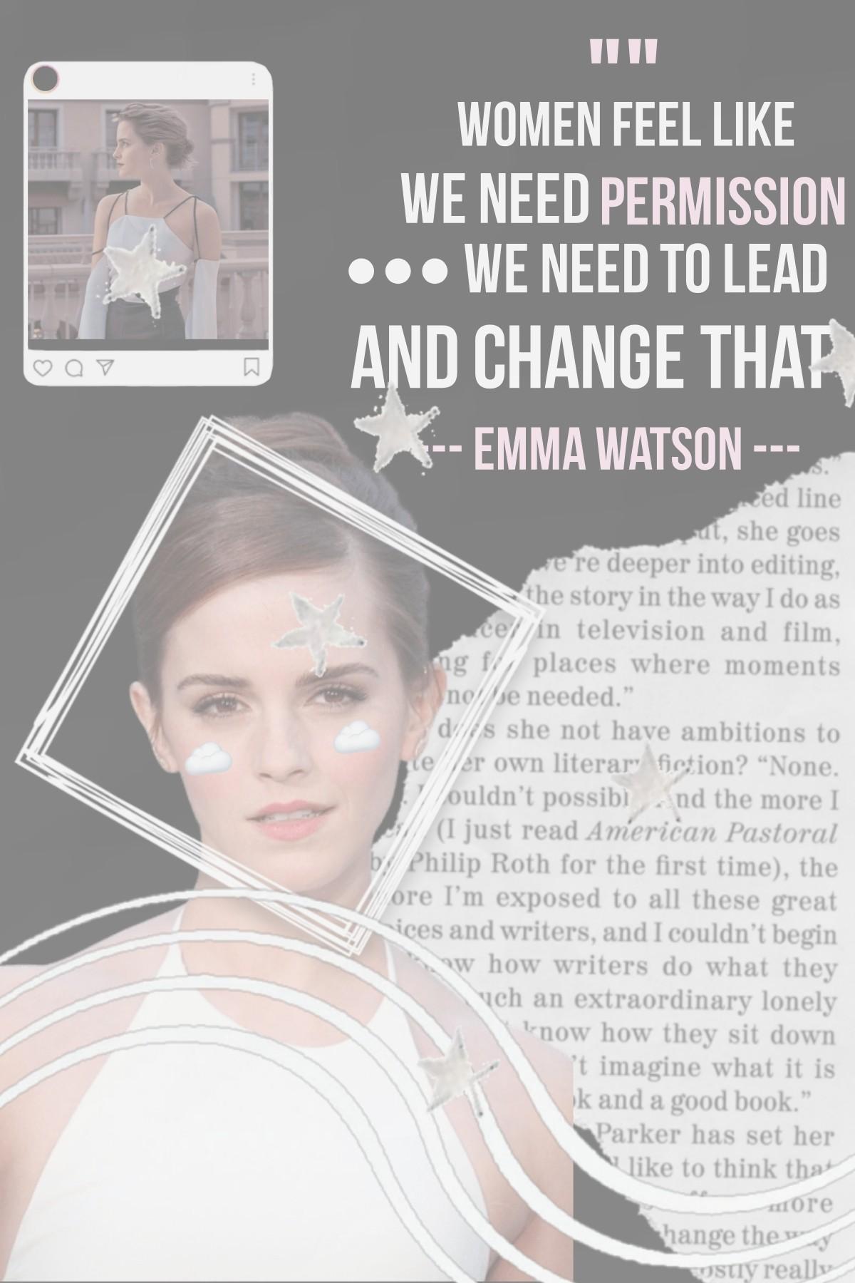 tap!
emma watson is super amazing and I her hard work