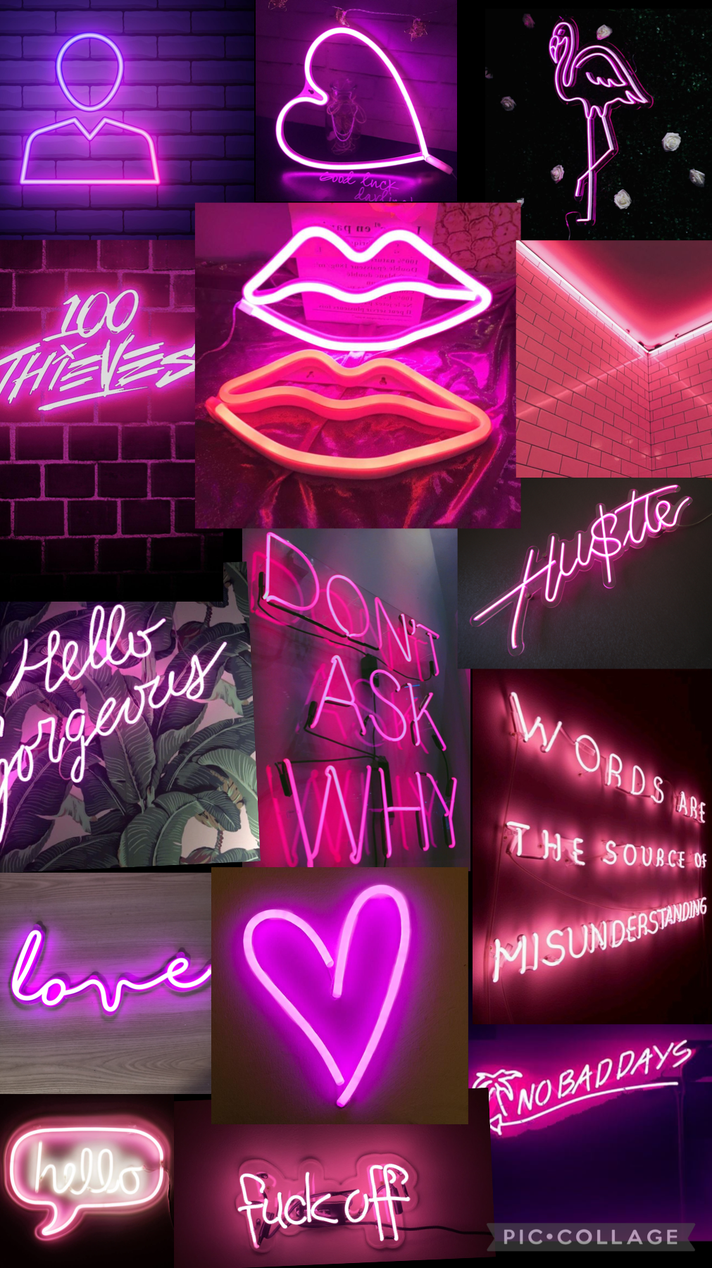 💖TAP💖
  💖neon pink collage💖
   💖what color should I do next?💖
    💖love you guys💖