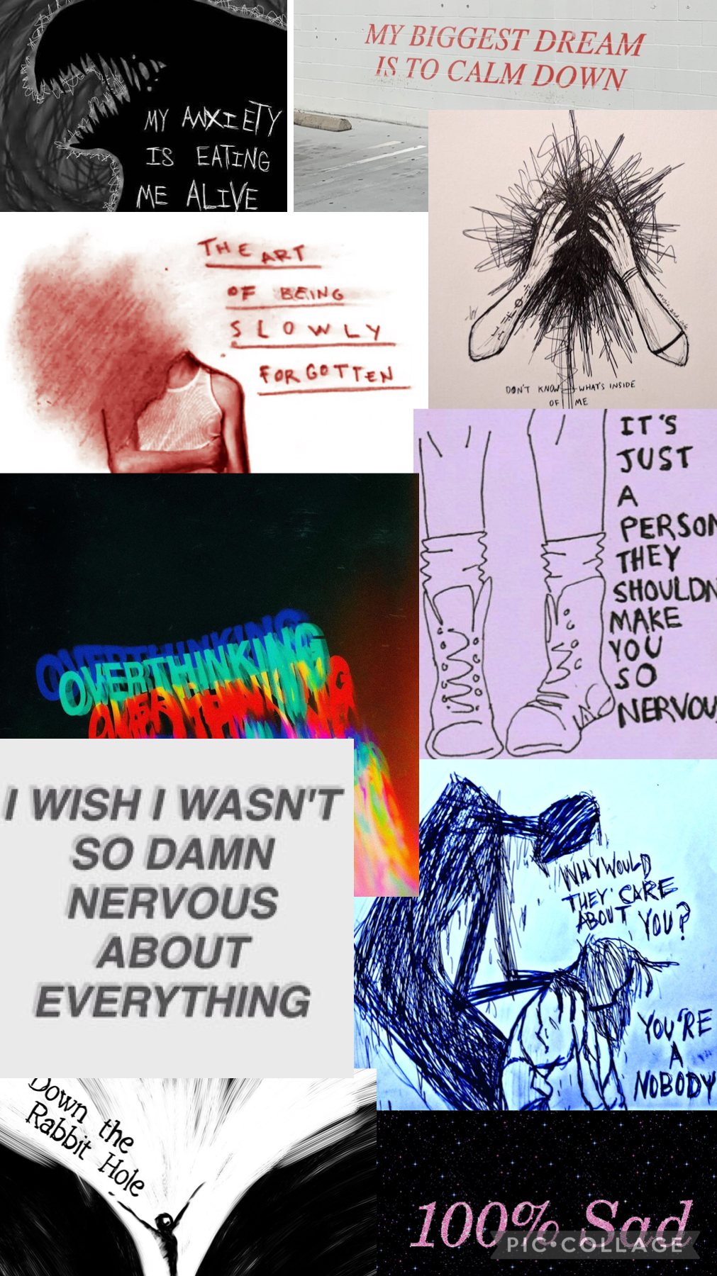 Here’s an anxiety aesthetic let me know if you want me to do anymore about mental health if these trigger you please don’t look at them I don’t want you guys to be upset or anything I love you guys!