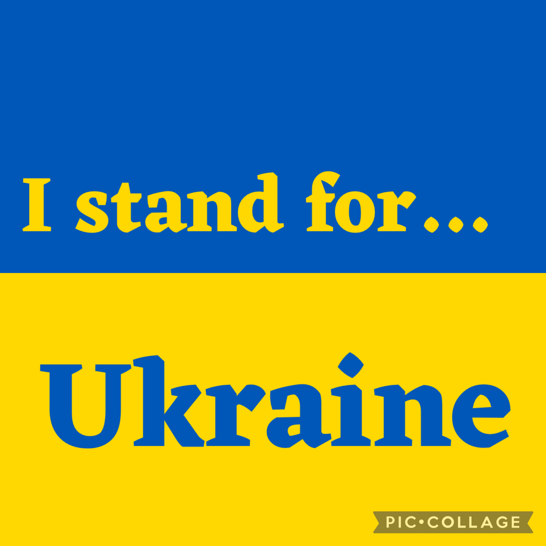 I stand for Ukraine 🇺🇦 