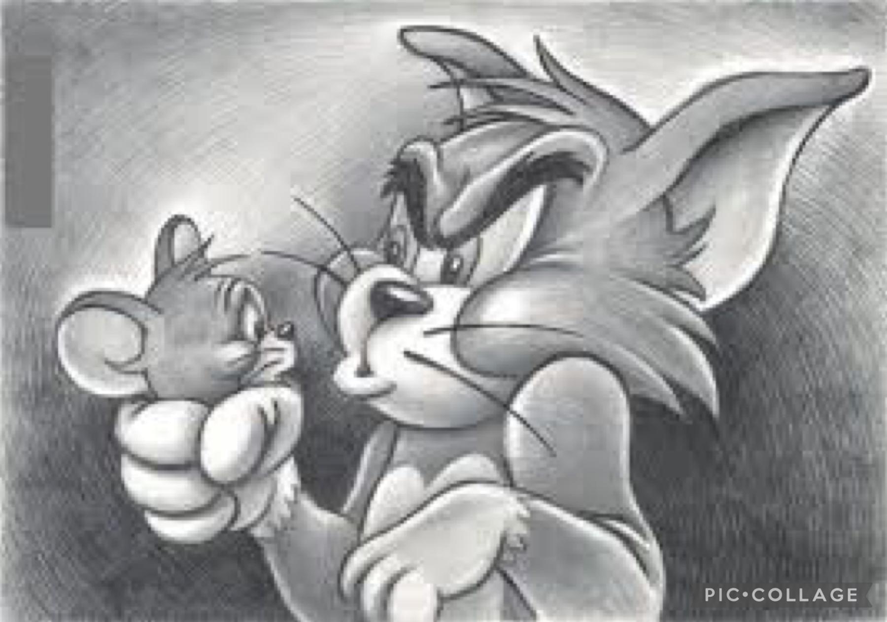 I drew Tom and Jerry it took me two weeks. It would mean a lot to me if you followed me.💙👍