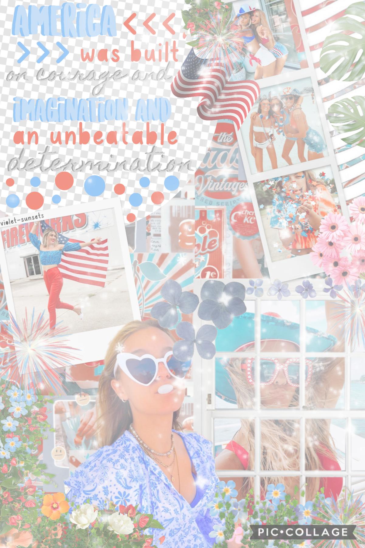 🇺🇸7/3/22🇺🇸 tap!
happy 4th!! ik it's not the 4th yet but i most likely won't be posting tmrw so i just planned ahead and made this!! qotd: are you doing anything for the 4th of july? me: i'm watching fireworks and getting shaved ice!!