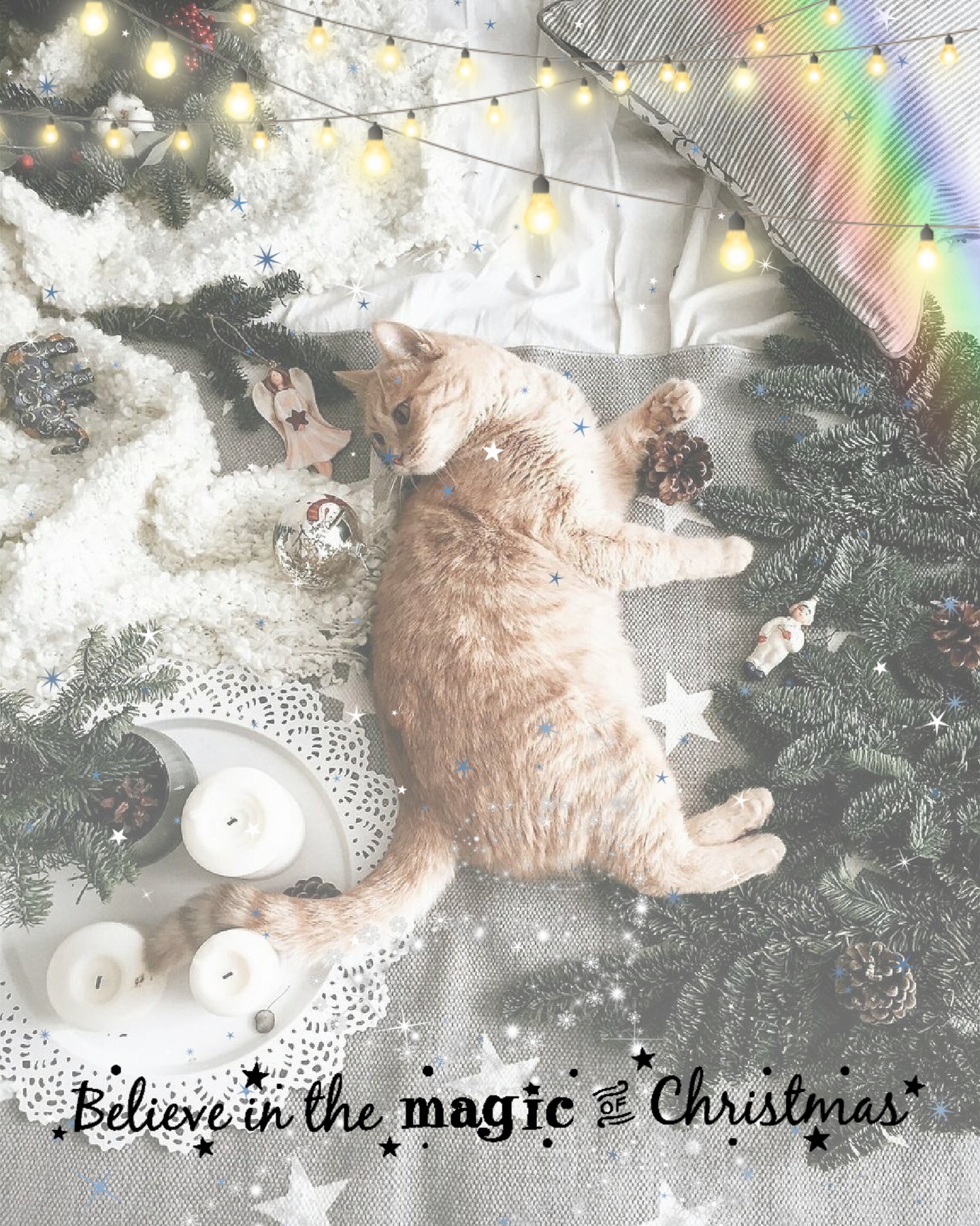 🌲🐱❄ 

Aesthetic Christmas Cat
(attempted minimalist)