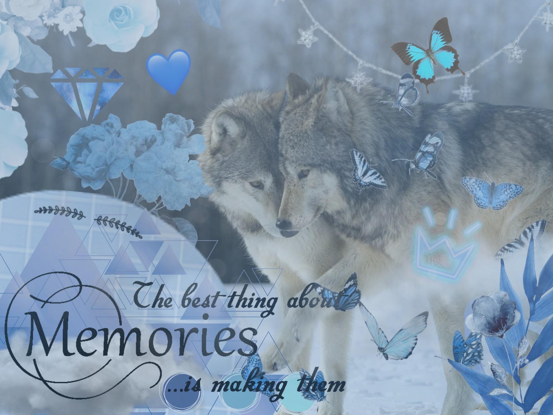 💙🐺💙 

Aesthetic Blue Wolf Collage! 
