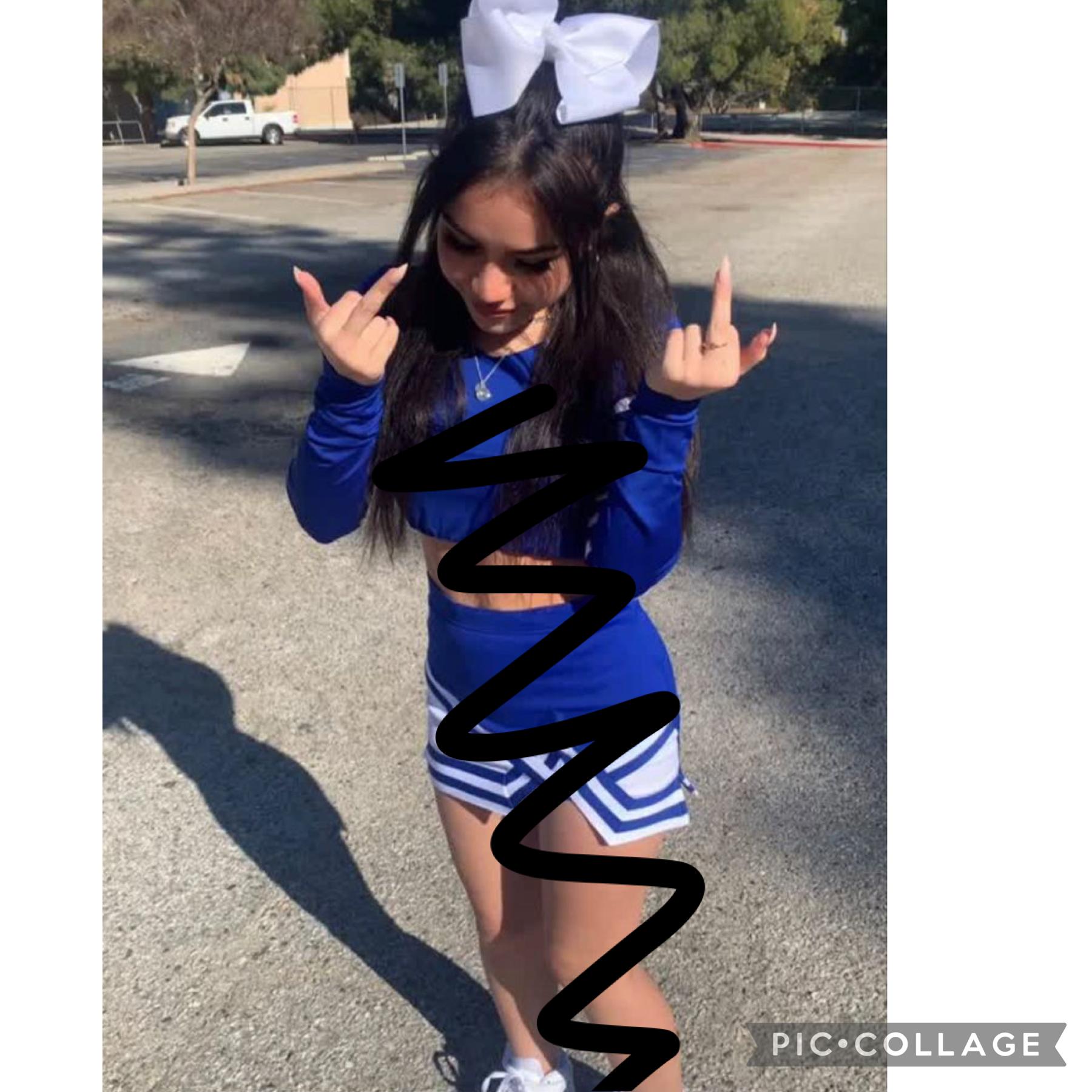 I’m the cheerleader leader 