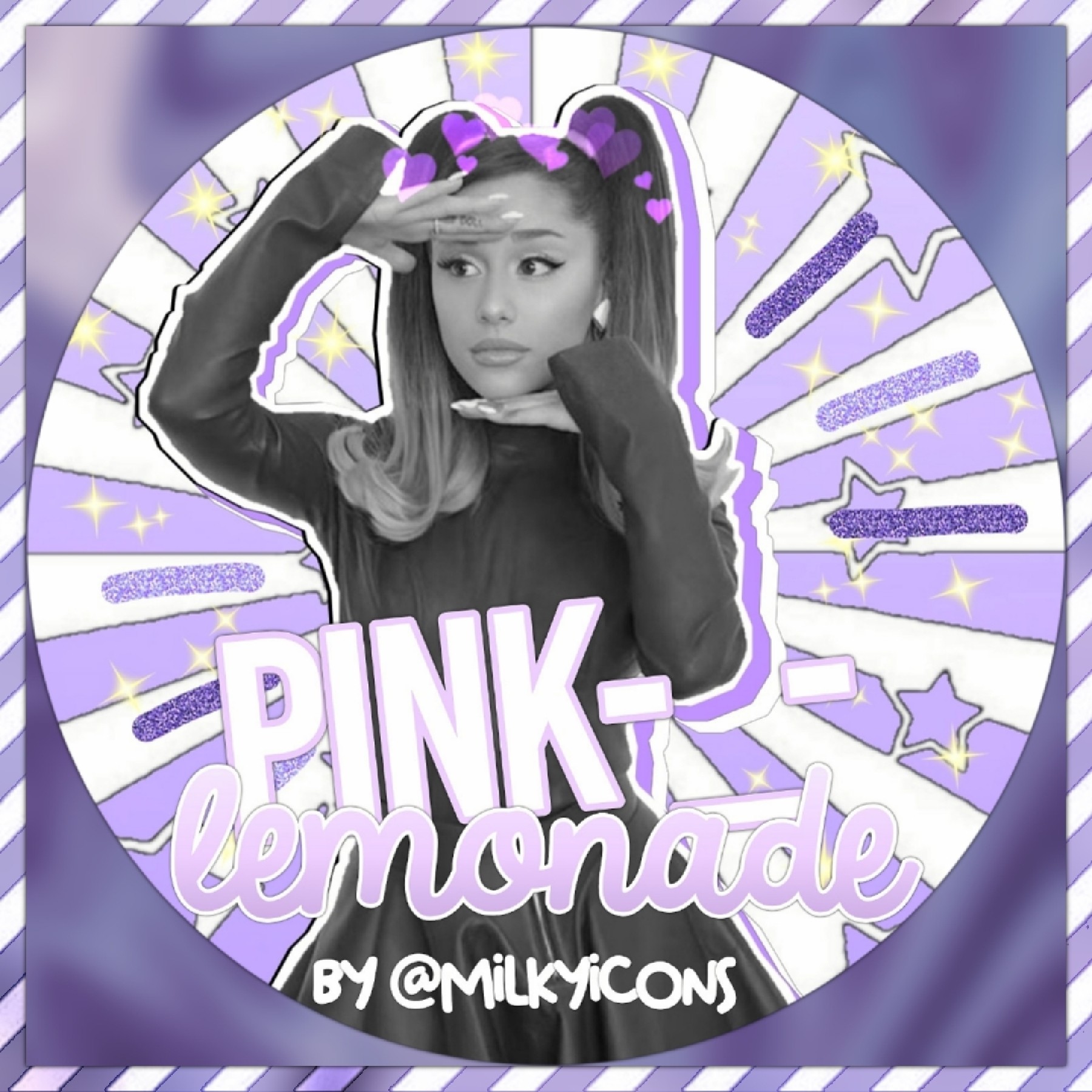 icon for: @pink-_-lemonade💜
style: simple
color: lilac + purple💕
hope you like it! 😊 pls give credits if ised🙏🏻💗