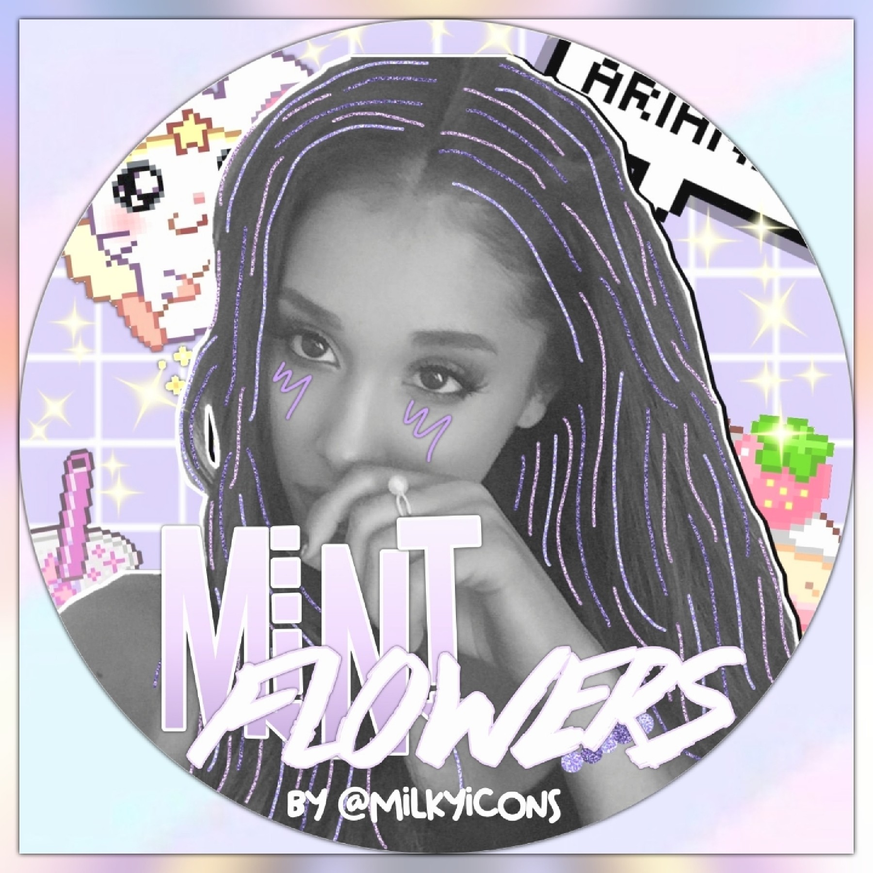 first icon for the lovely @mintflowers💕 she requested a pastel purple icon💜 hope you like it😘 give credits if used please and thank you 💗
