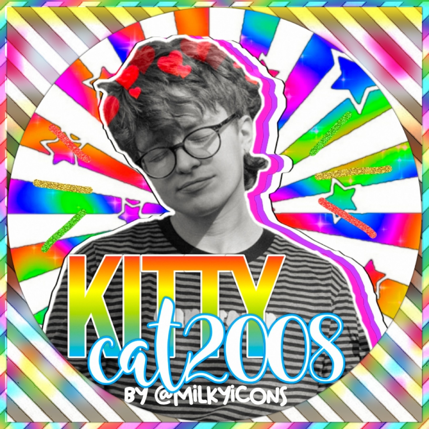pride-themed icon for the lovely @KittyCat2008💗💗💗 hope u like it🥰 