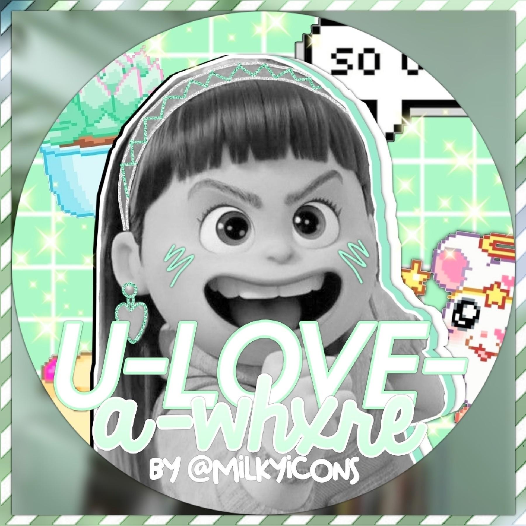 icon for: u-love-a-whxre
style: pastel
color: mint green🍏
hope you like it!!💗 pls give credits if used❤️