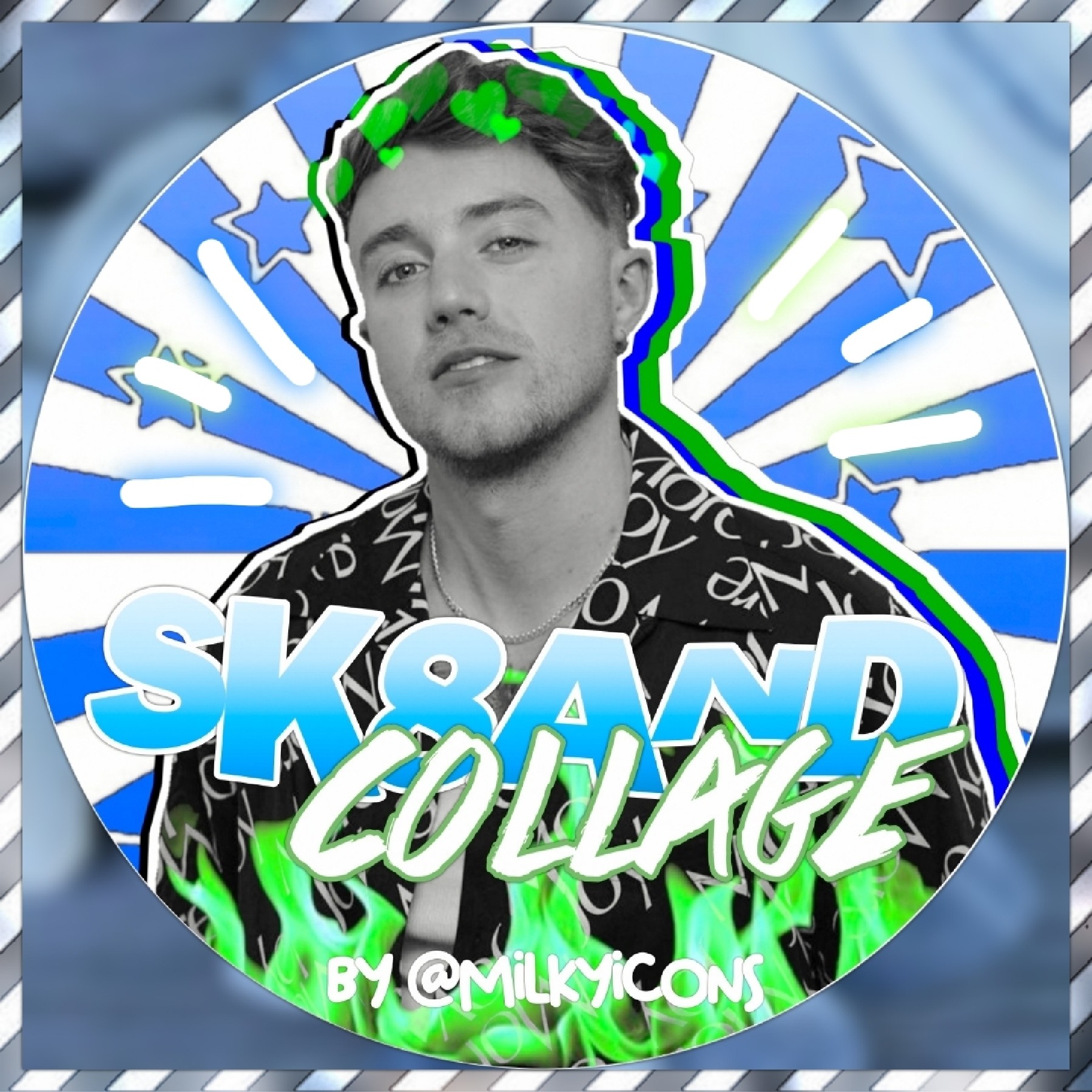 icon for: @Sk8andcollage
style: simple
color: green and blue💚💙
hope you like it! pls give creds if used💗