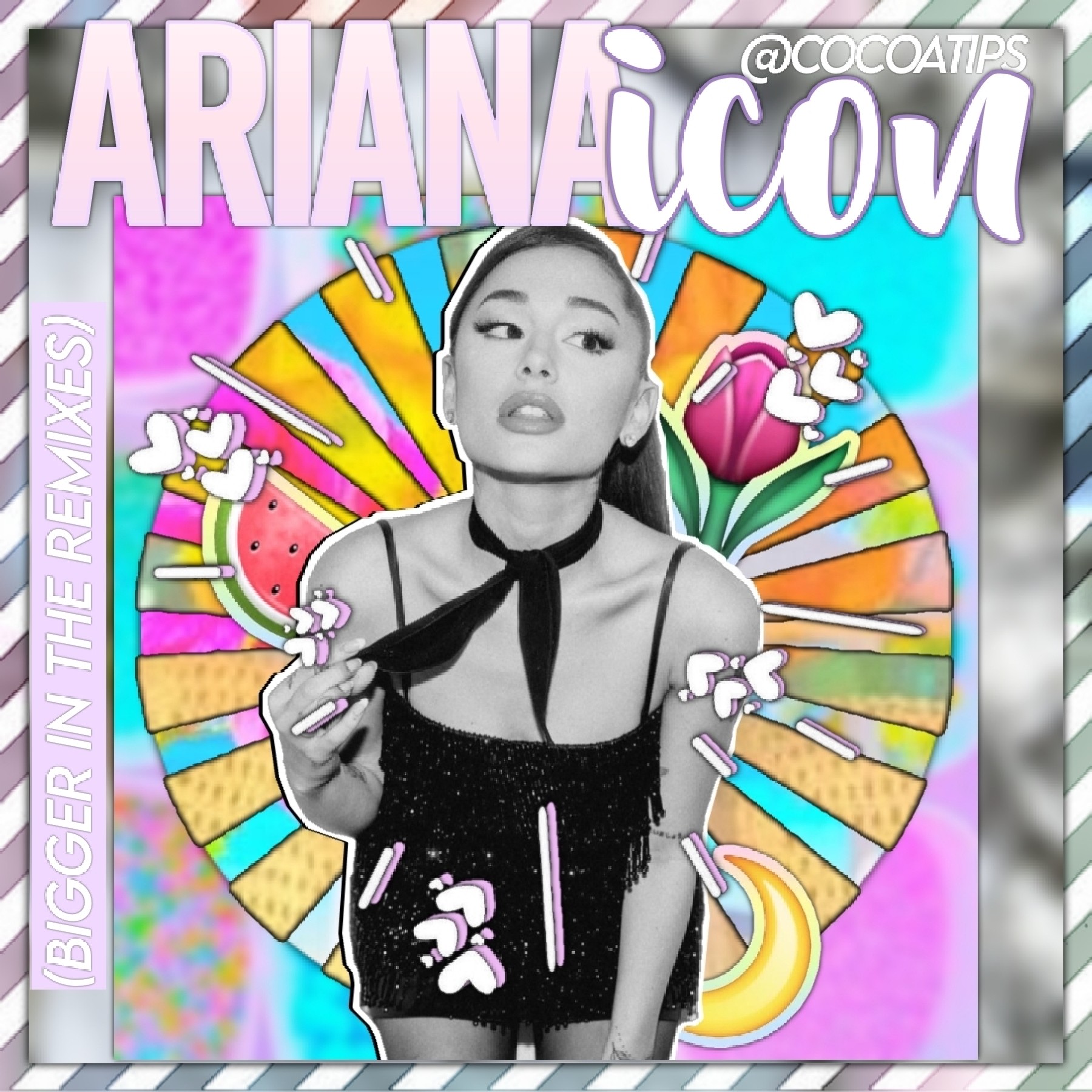 hi guys! here's an ari icon, totally inspired by @editingenius💗 comment if u want me to add your username + comment other celebs you think i should do☺️💞 check remixes for the bigger icon✨