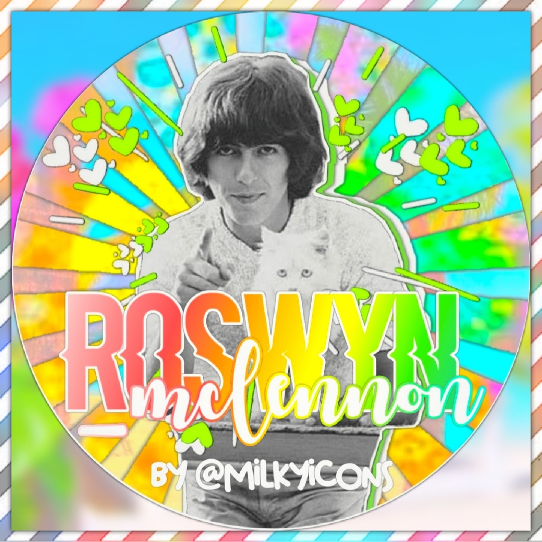 icon for: @Roswyn_Mclennon
style: vibrant
colors: pride colors🌈🏳️‍🌈
hope u like it😚 pls give credits if used!!! 💖