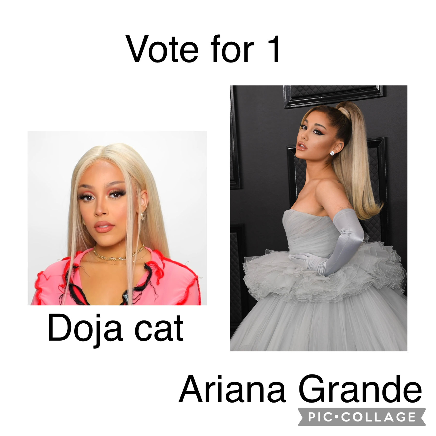 Ariana or doja cat?