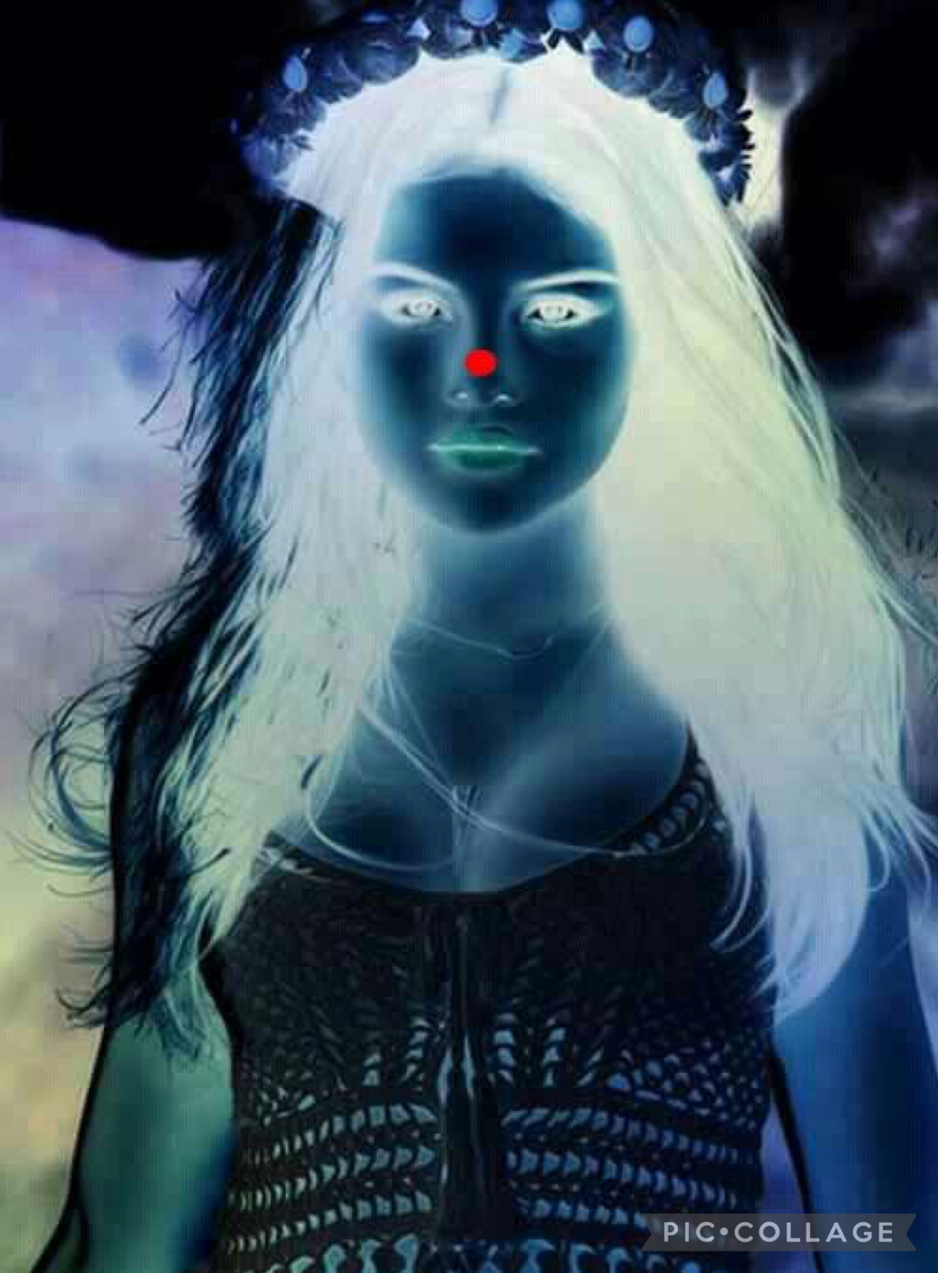 Stare at the dot for 5 minutes then look at your wall!