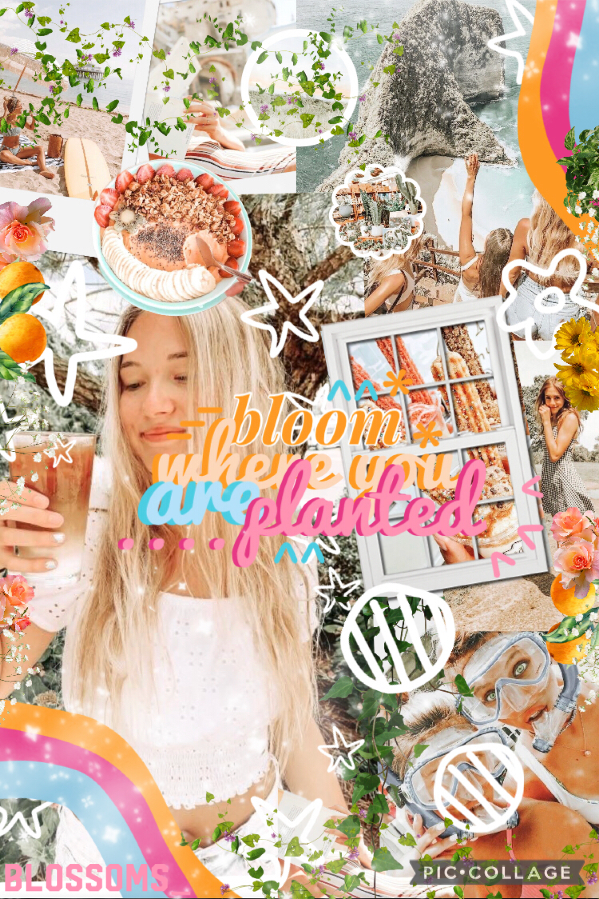 🌺 t a p 🌺
tbh I don’t know if I like this collage 🤔 It’s very cluttered haha. But I love this new summery theme!! 😍 does anyone want to colab?! I think that would be funn. Anyways I finished ST vol. 2 yesterday and was literally sobbing 😭 but it was also 
