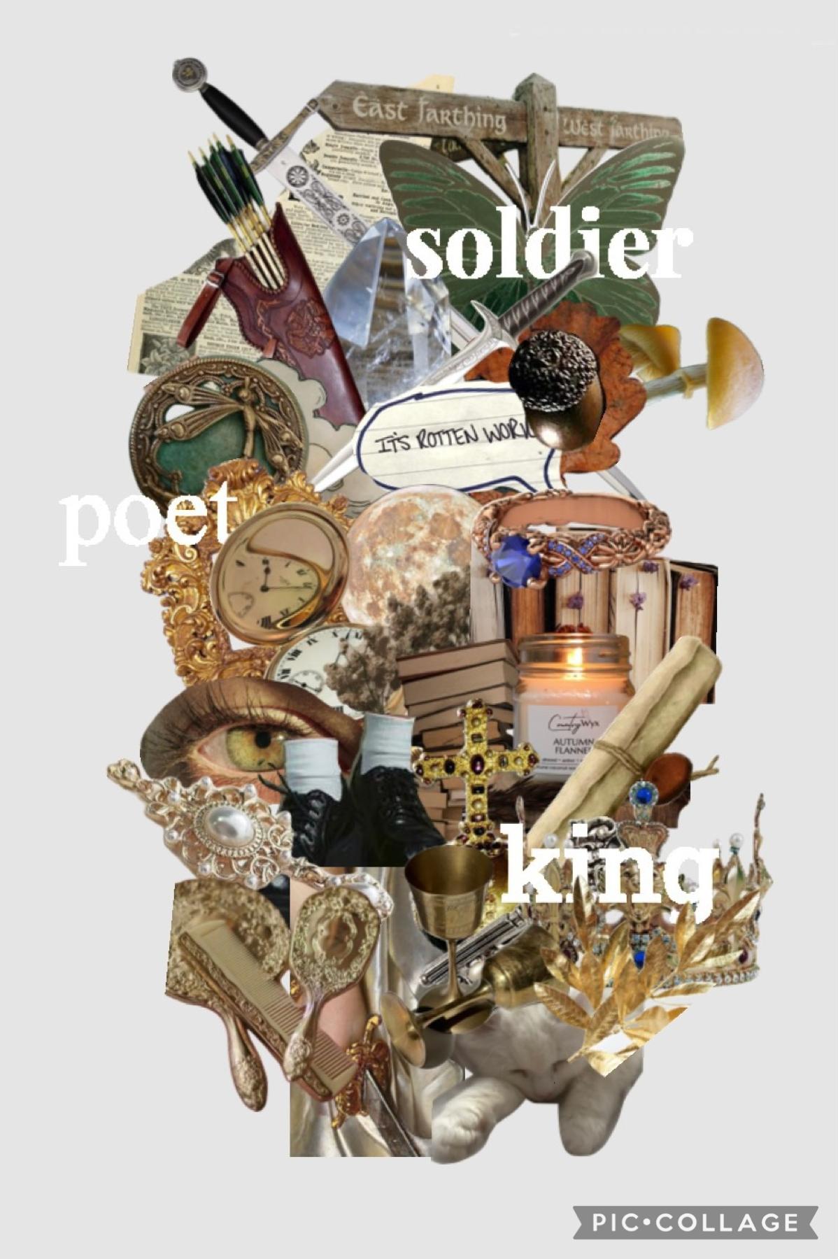 ⚔️📜👑 tap 👑📜⚔️

Soldier, Poet, King- The Oh Hellos 
used Pinterest Shuffles for this cos this app hates me swear lolll also this wont post i’m going insane  