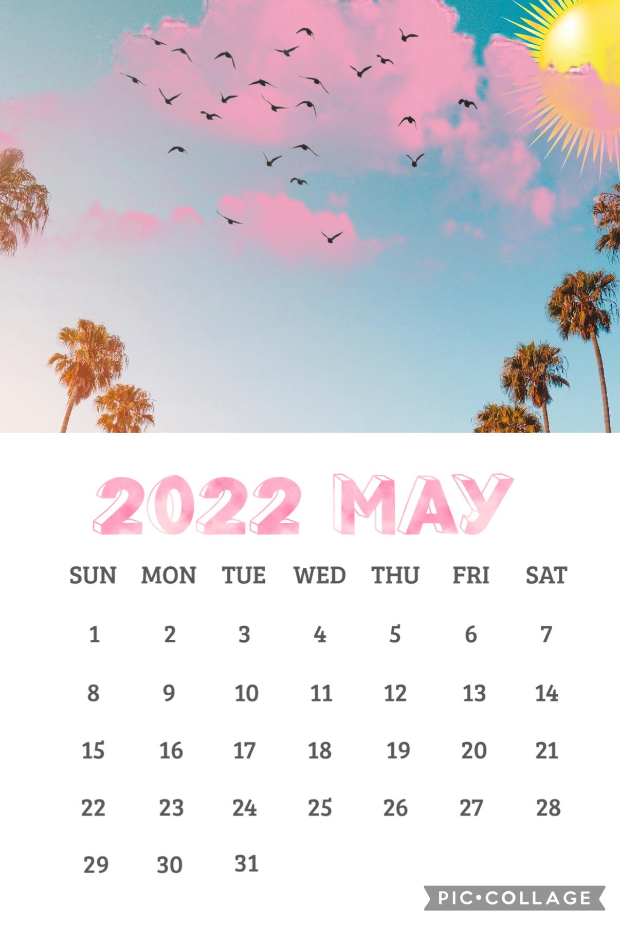 Aesthetic calendar. You can use it