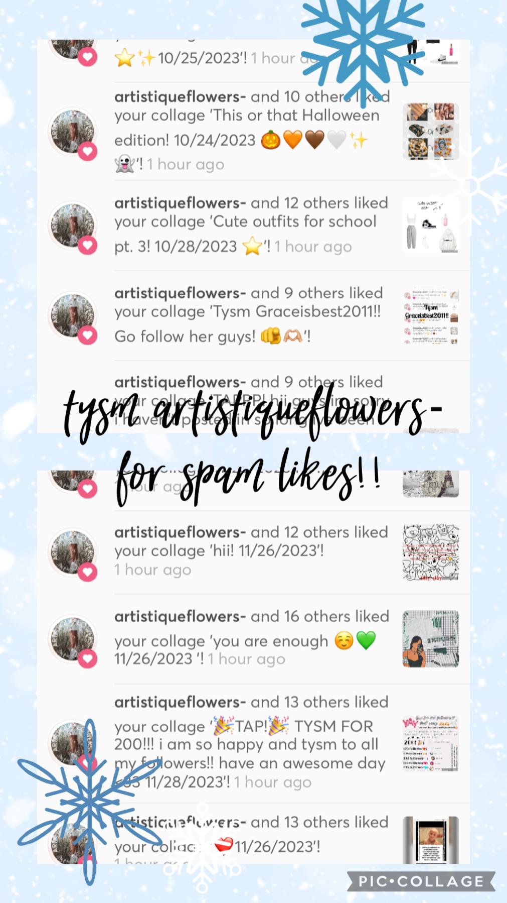 ❄️tap!❄️
tysm artistiqueflowers- for spam likes!! go follow guys ;) 
❄️❄️❄️❄️❄️❄️❄️❄️❄️❄️❄️