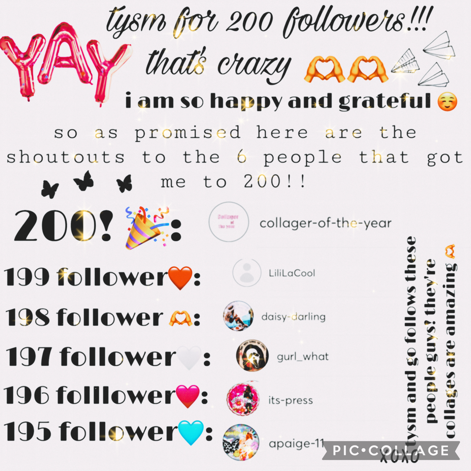 🎉TAP!🎉
TYSM FOR 200!!!
i am so happy and tysm to all my followers!! have an awesome day <33 11/28/2023