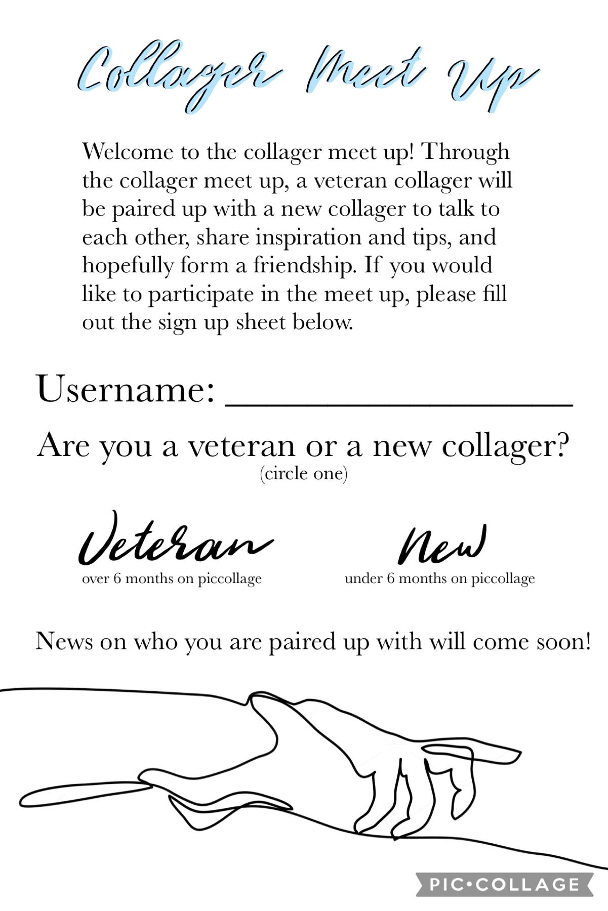 Collager Meet Up! It would be great if you could participate!