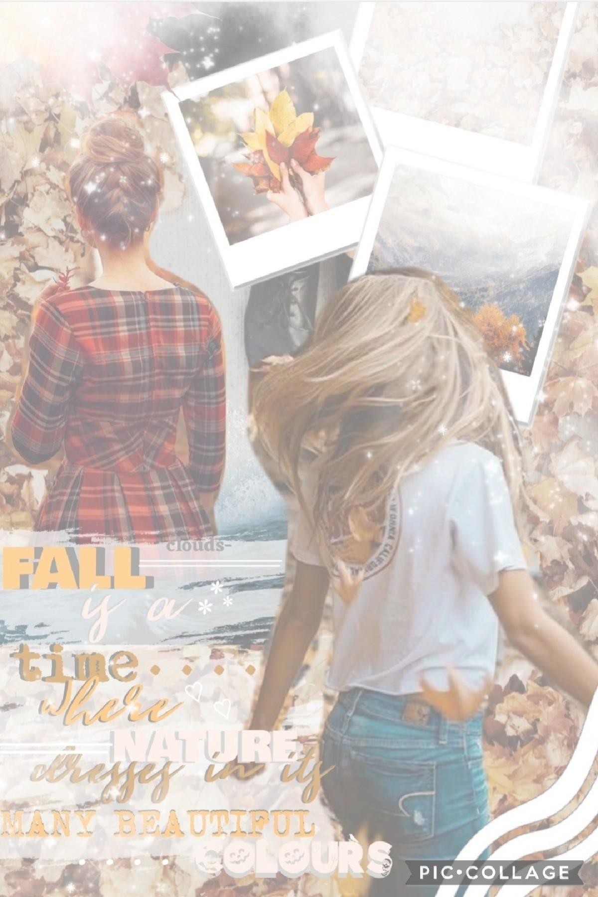 🎃 tap 🎃 

   hii! another autumn collage, hope you all like this one 💗 took a while but it was worth it in the end 😅🤞
   inspired by crashingwaters, go and follow her if you haven't already!! 😊💞
       QOTD: who are you going to be for fall/Halloween? 💞
 