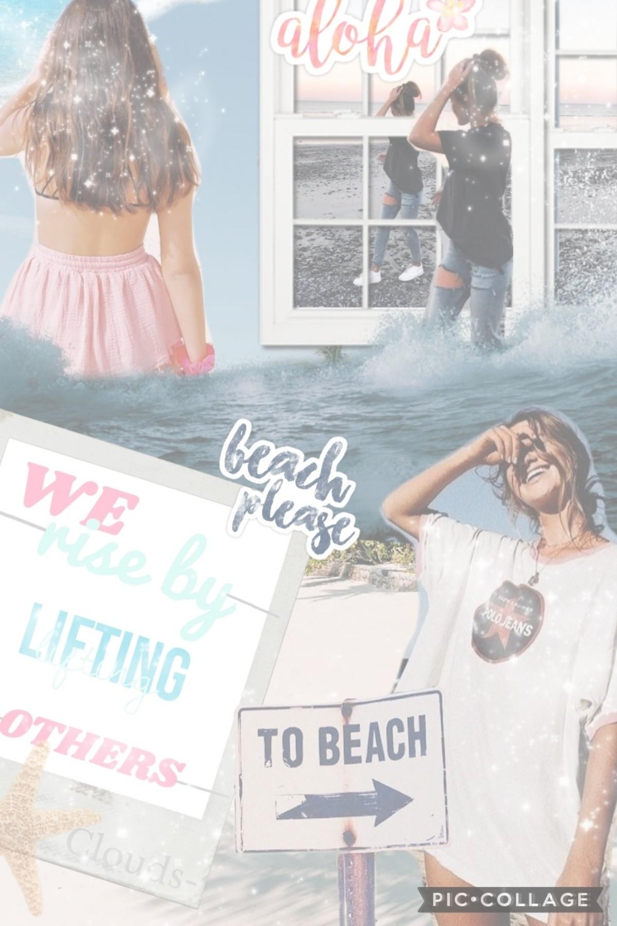           💕tap💕

   heyy! so I'm so sry for not posting yesterday and being inactive the day before that 😔❤️
  hru all? 💓
 I'm not quitting preppy, just got kinda bored and wanted to make a beachy collage 💞 love how it turned out 🤩
  QOTD: How often do y